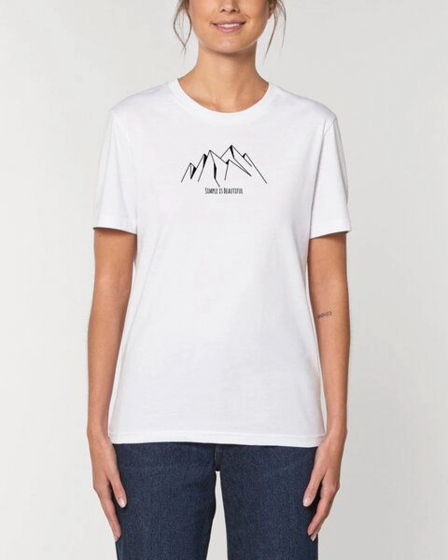 Human Family Bio Unisex Rundhals T-Shirt "Create - Simplicity" – Ansicht 2