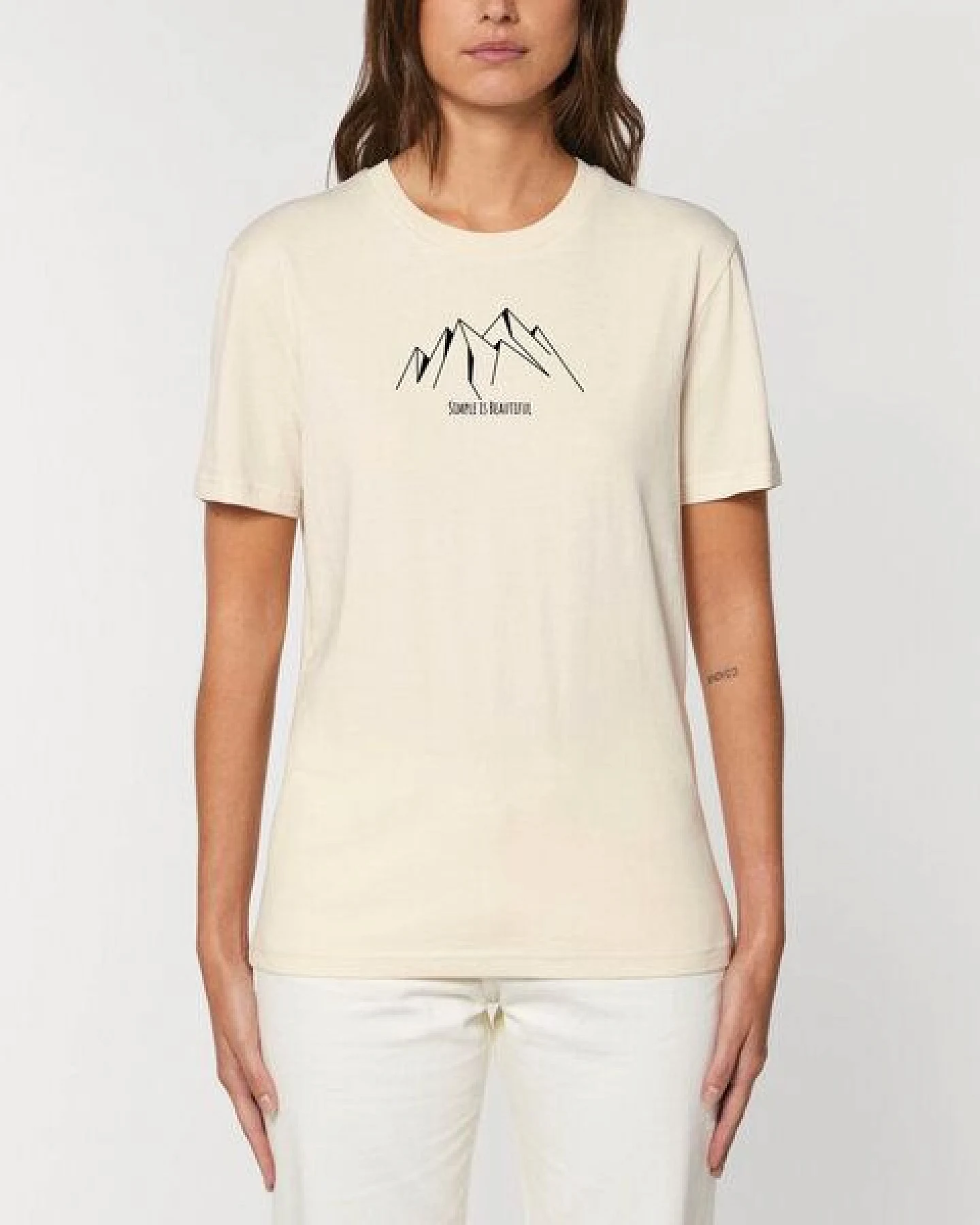 Human Family Bio Unisex Rundhals T-Shirt "Create - Simplicity" – Ansicht 3
