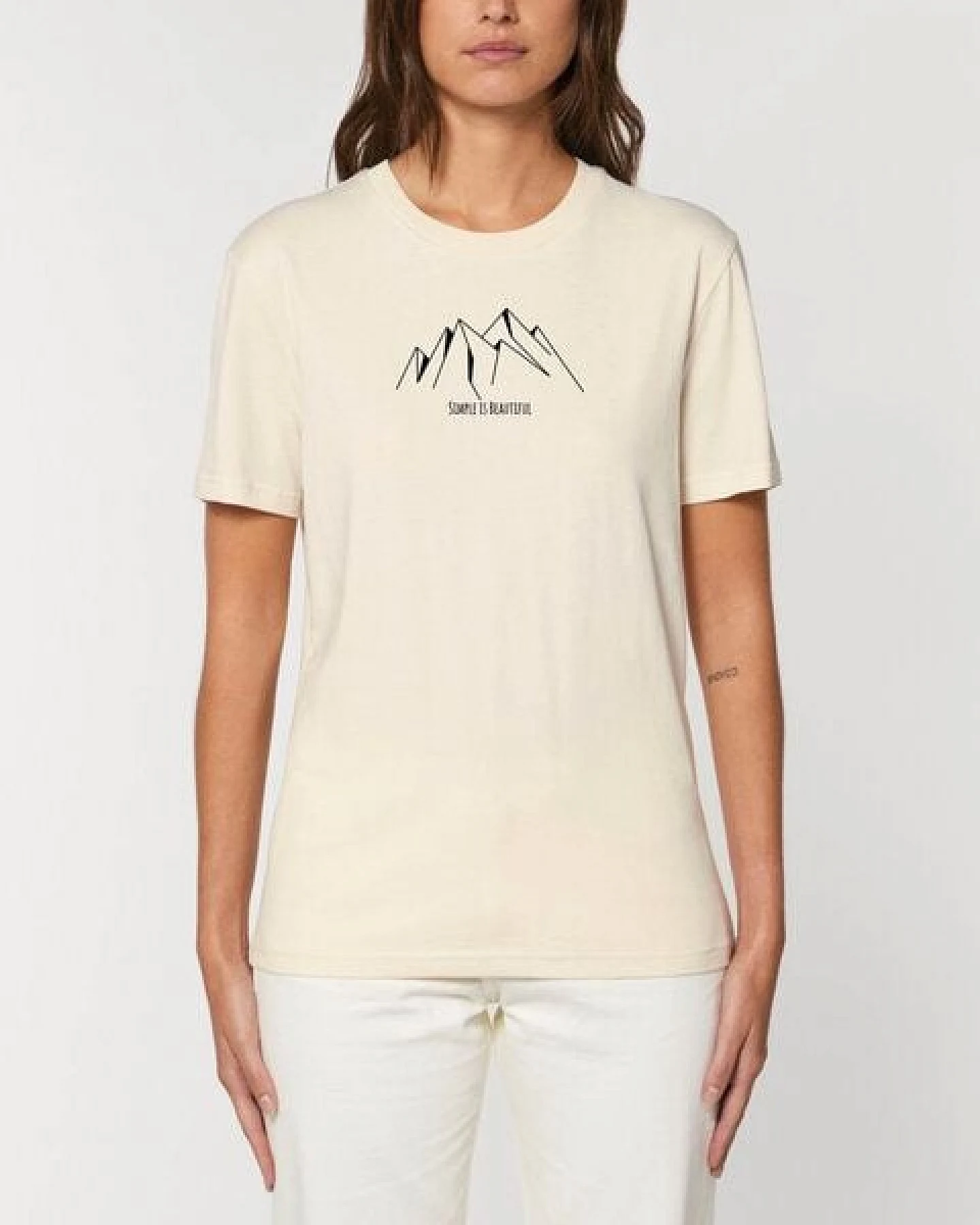 Human Family Bio Unisex Rundhals T-Shirt "Create - Simplicity" – Ansicht 3