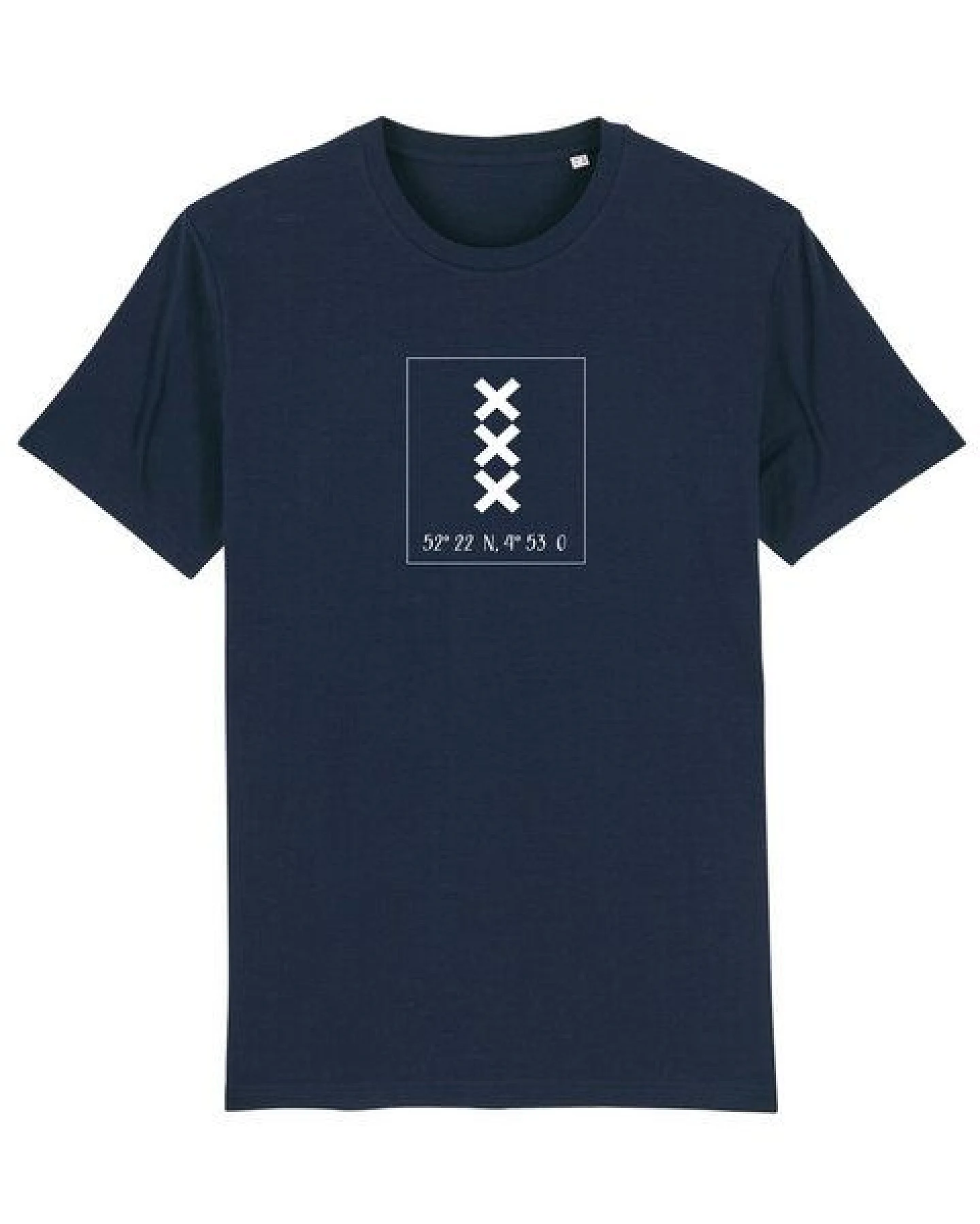 Human Family Bio Herren City T-Shirt "Amsterdam - Coordinates" – Ansicht 2