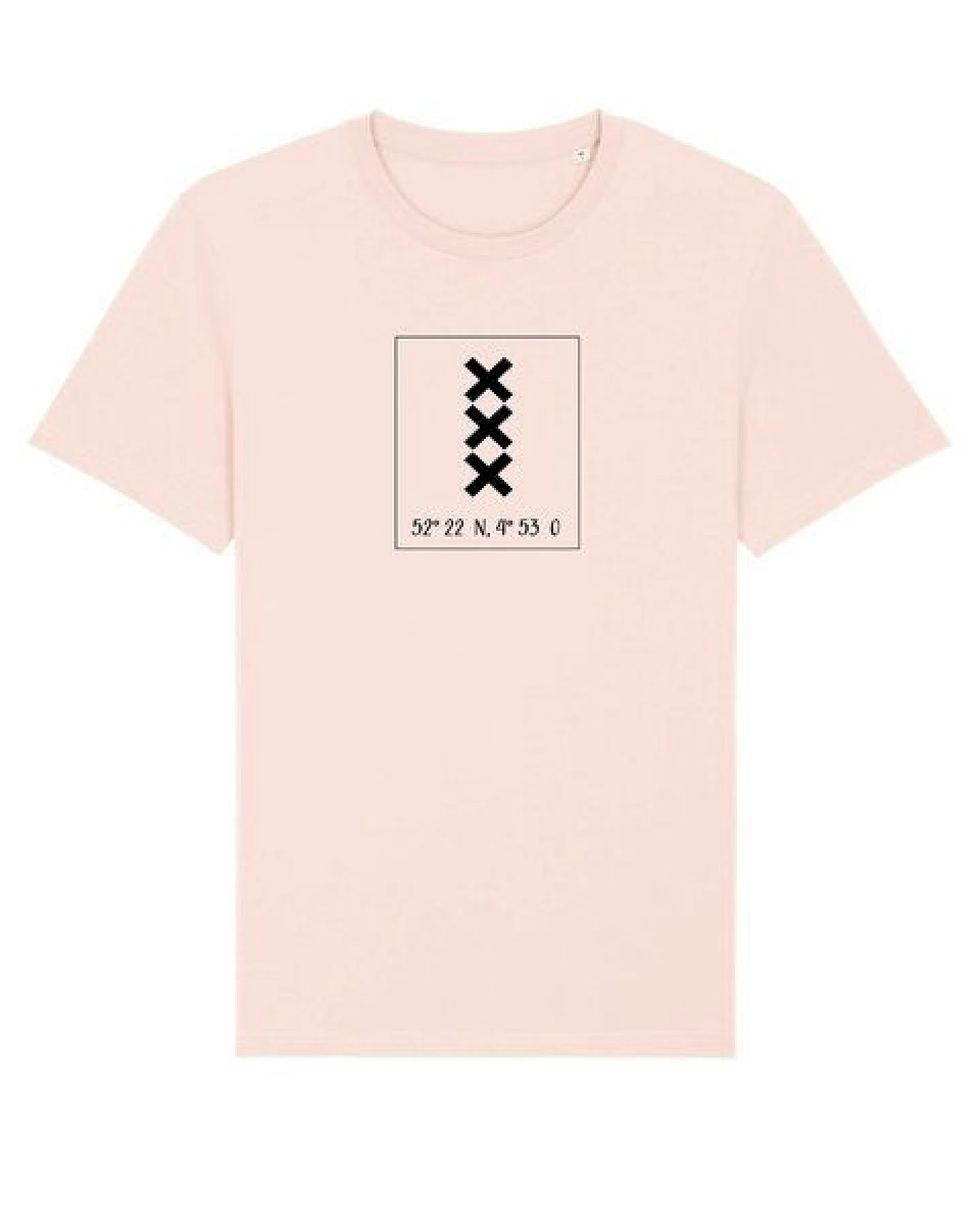 Human Family Bio Herren City T-Shirt "Amsterdam - Coordinates" – Ansicht 2