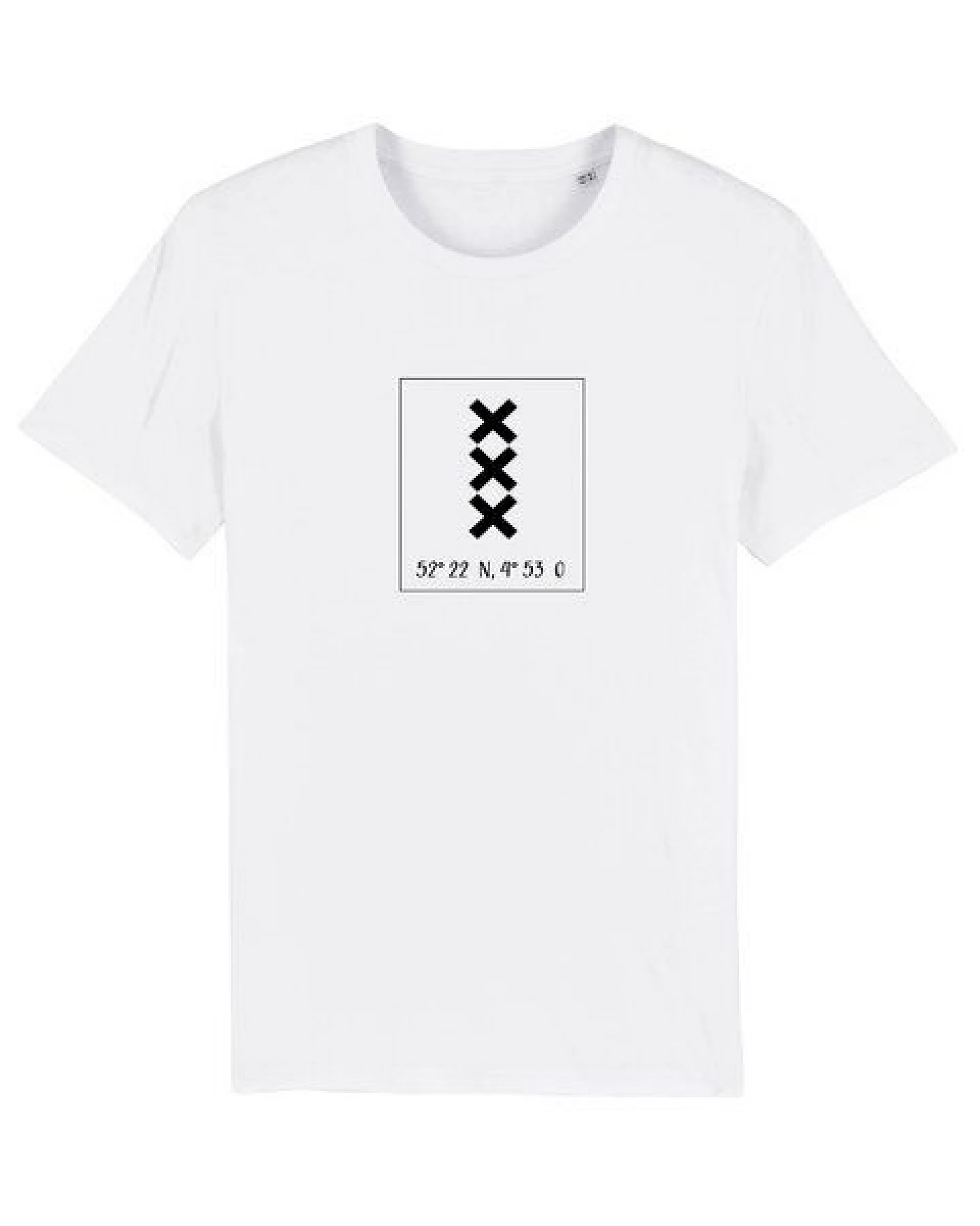 Human Family Bio Herren City T-Shirt "Amsterdam - Coordinates" – Ansicht 2