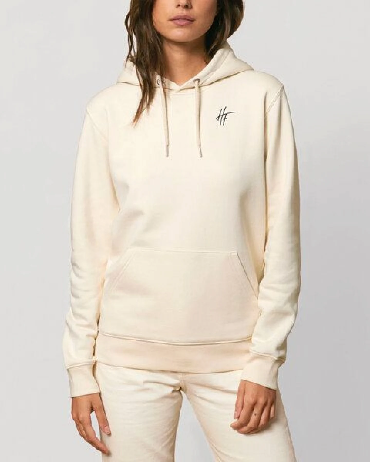 Human Family Bio Unisex Basic Hoodie - "HF" – Ansicht 3