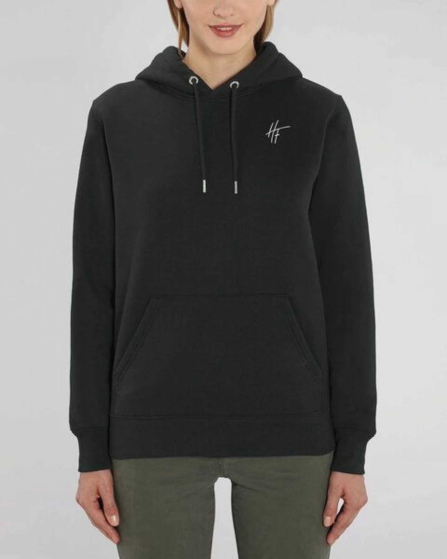 Human Family Bio Unisex Basic Hoodie - "HF" – Ansicht 3