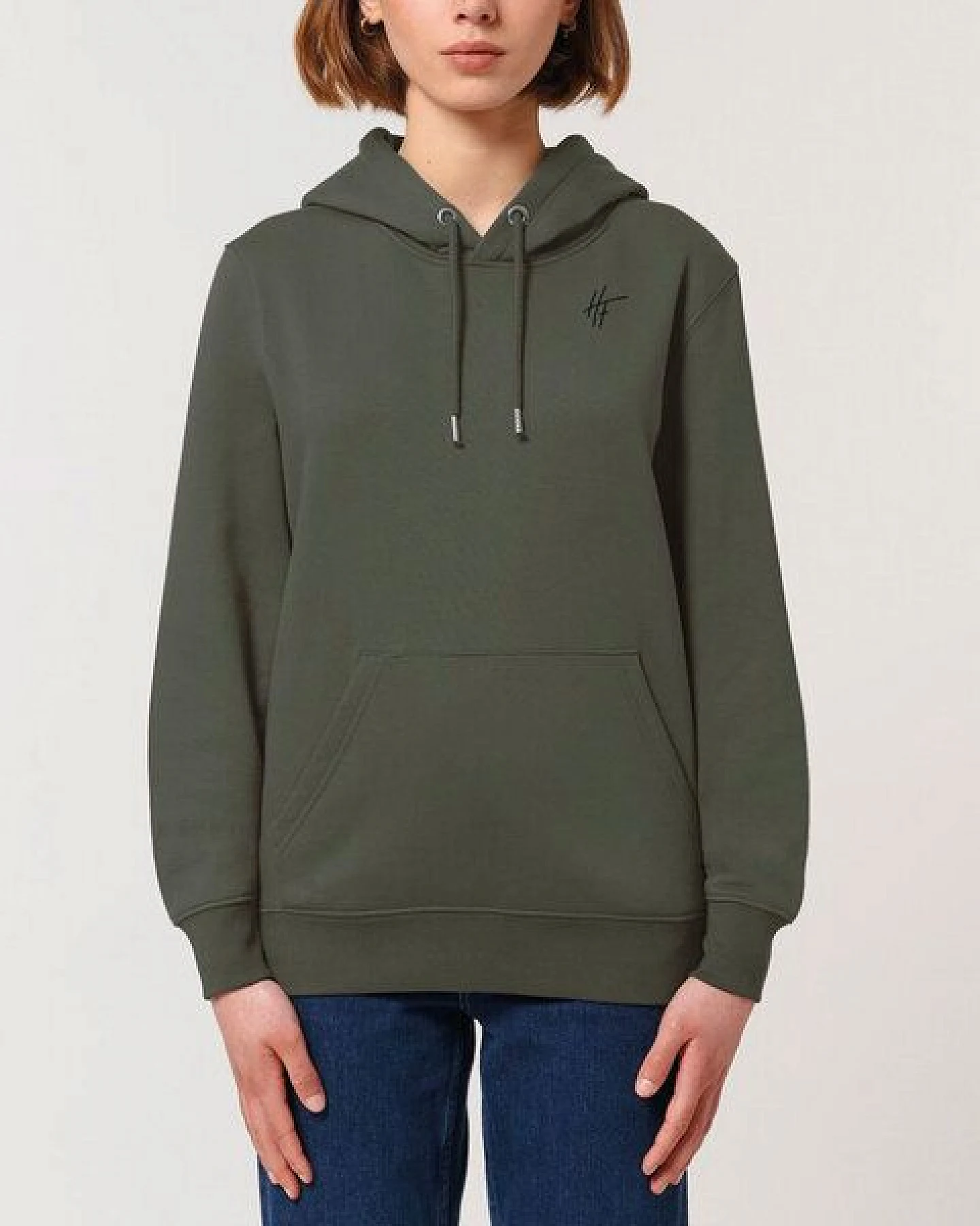 Human Family Bio Unisex Basic Hoodie - "HF" – Ansicht 2