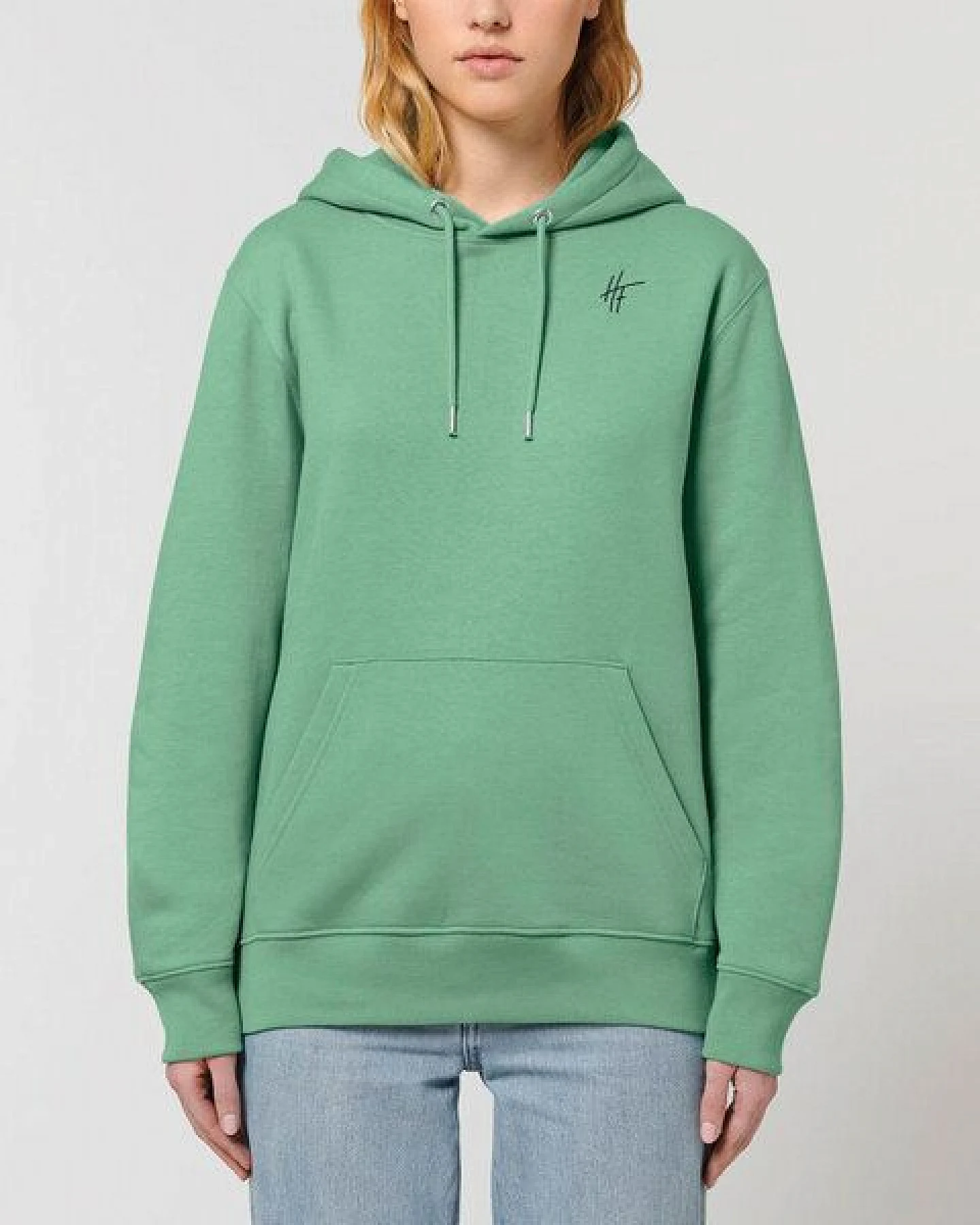 Human Family Bio Unisex Basic Hoodie - "HF" – Ansicht 3