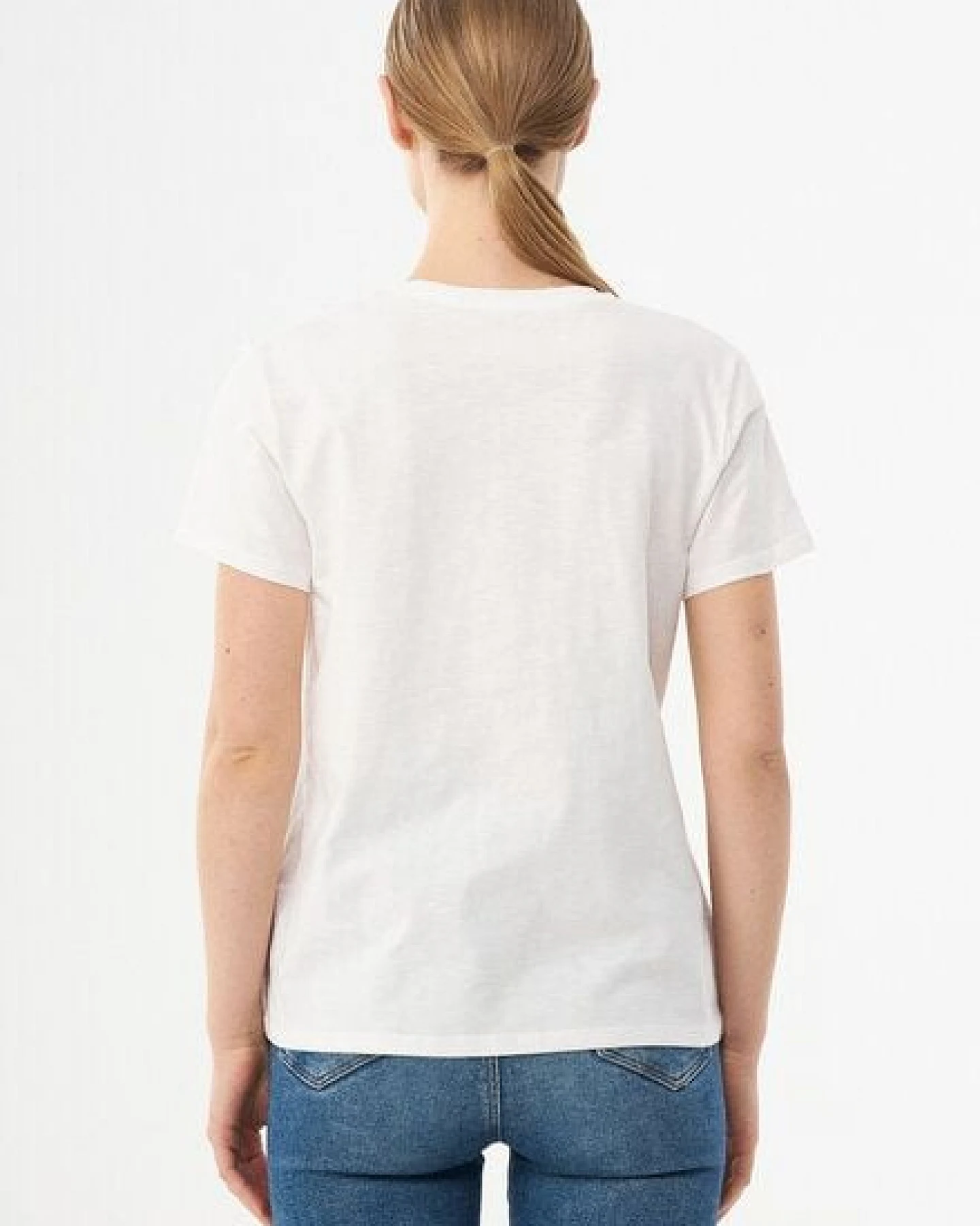 ORGANICATION Damen T-Shirt aus Bio-Baumwolle mit Print – Ansicht 4