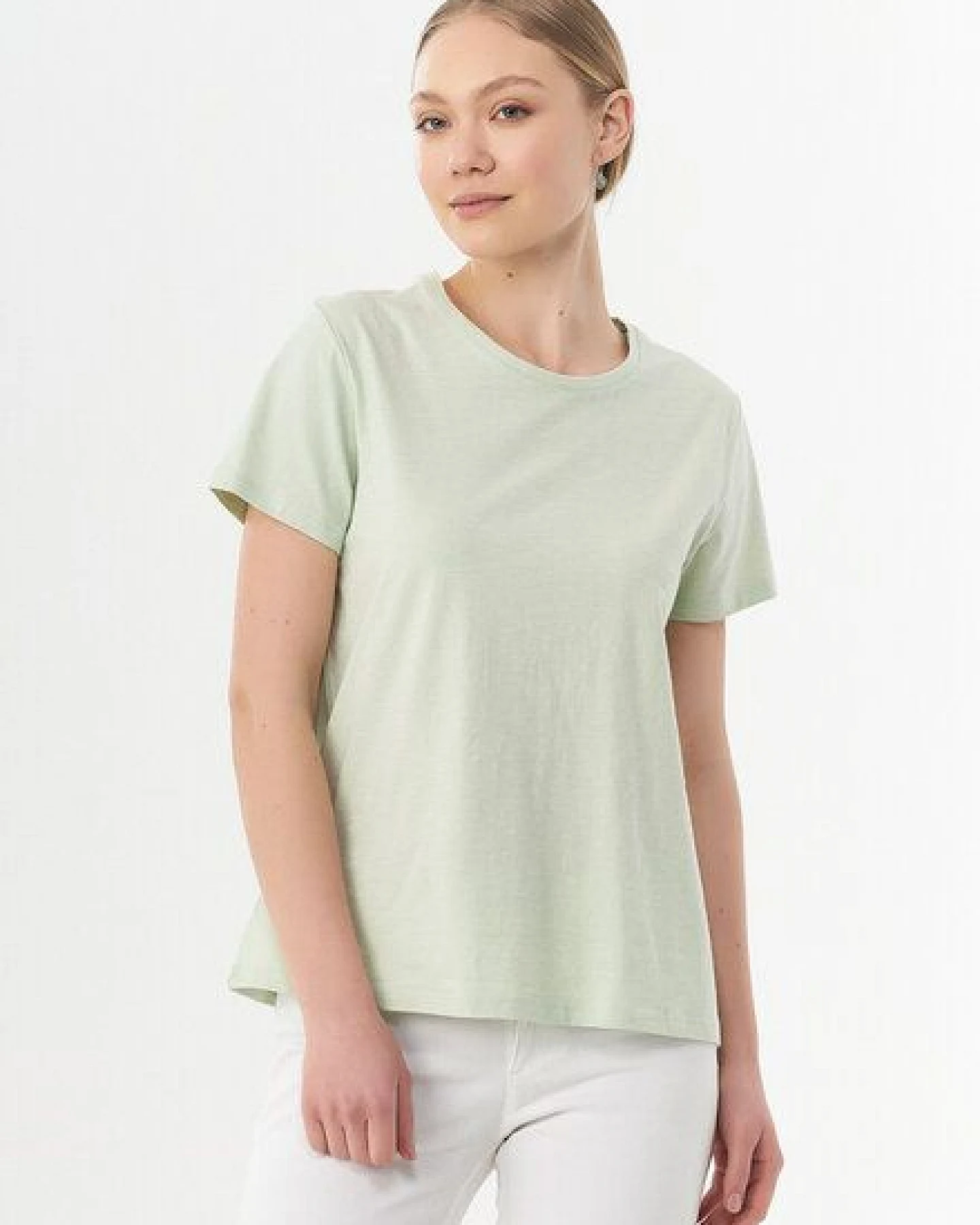 ORGANICATION Damen Basic T-Shirt aus Bio-Baumwolle – Ansicht 3