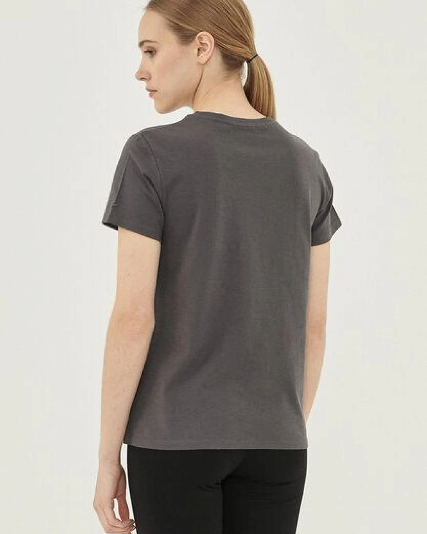 ORGANICATION Damen Basic T-Shirt aus Bio-Baumwolle – Ansicht 4