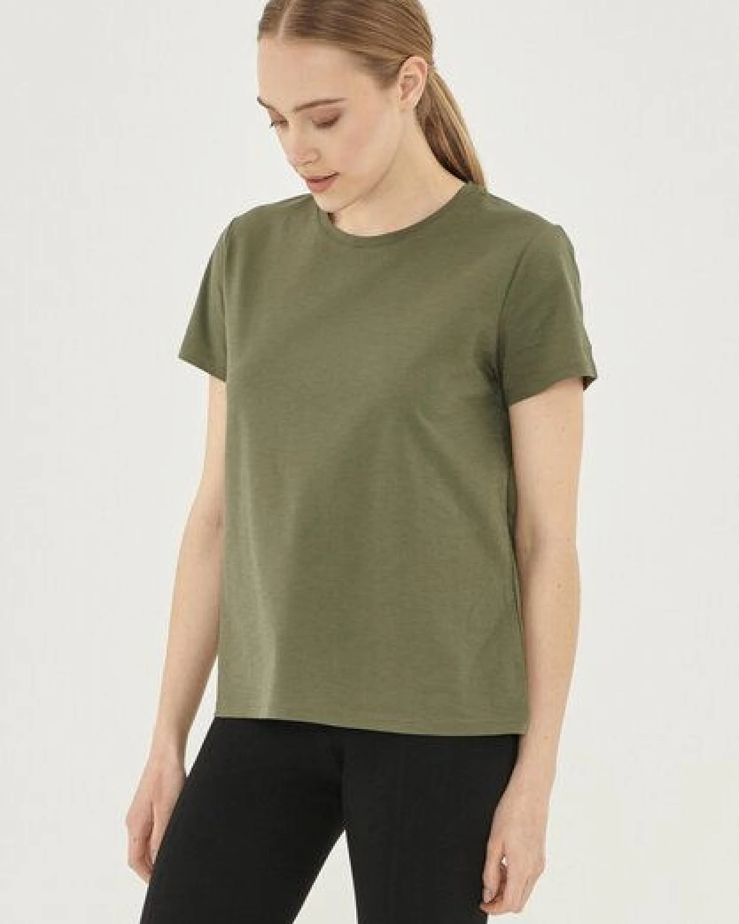 ORGANICATION Damen Basic T-Shirt aus Bio-Baumwolle – Ansicht 3