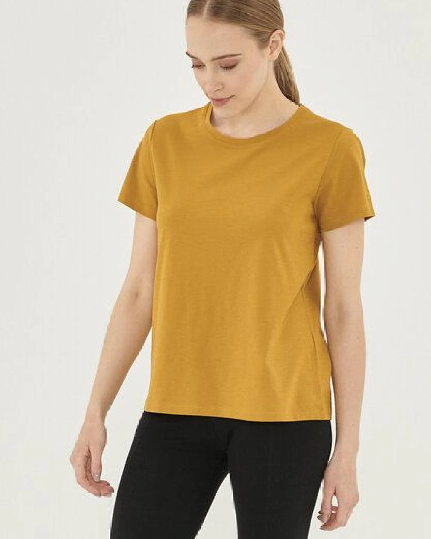 ORGANICATION Damen Basic T-Shirt aus Bio-Baumwolle – Ansicht 3