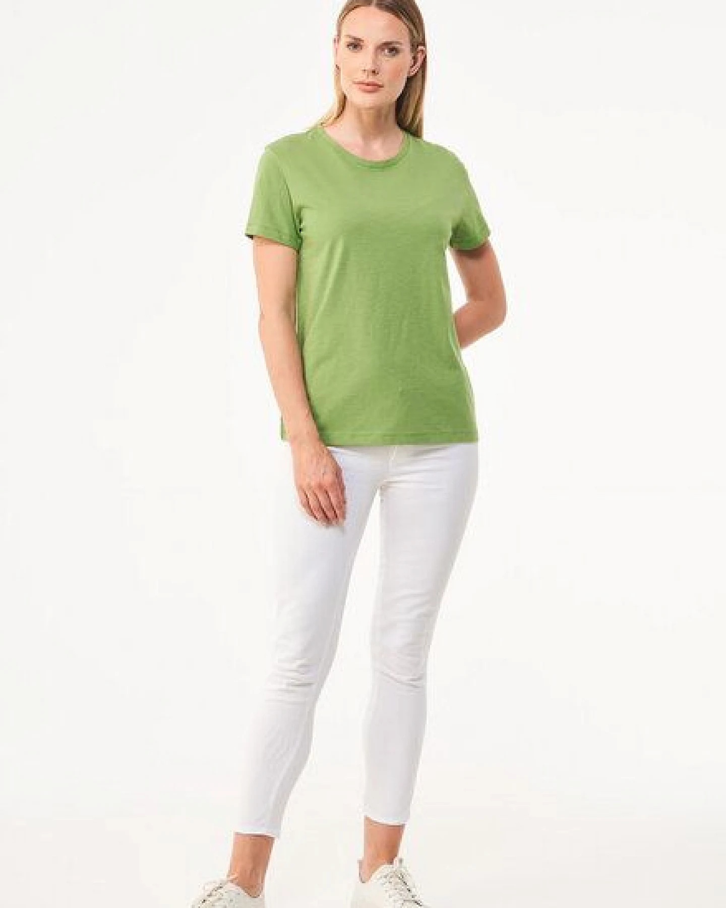 ORGANICATION Damen Basic T-Shirt aus Bio-Baumwolle – Ansicht 2