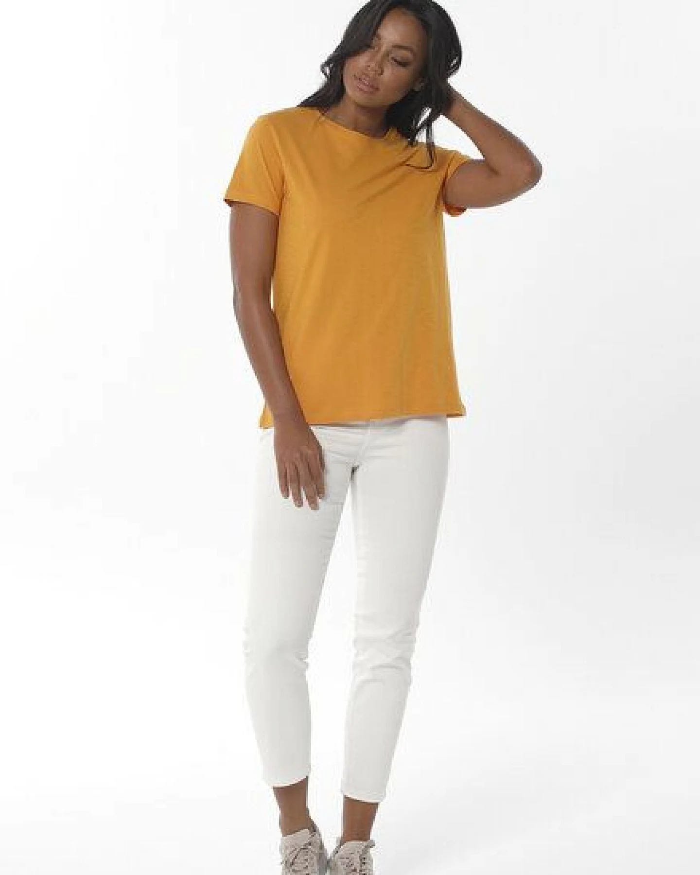 ORGANICATION Damen Basic T-Shirt aus Bio-Baumwolle – Ansicht 2