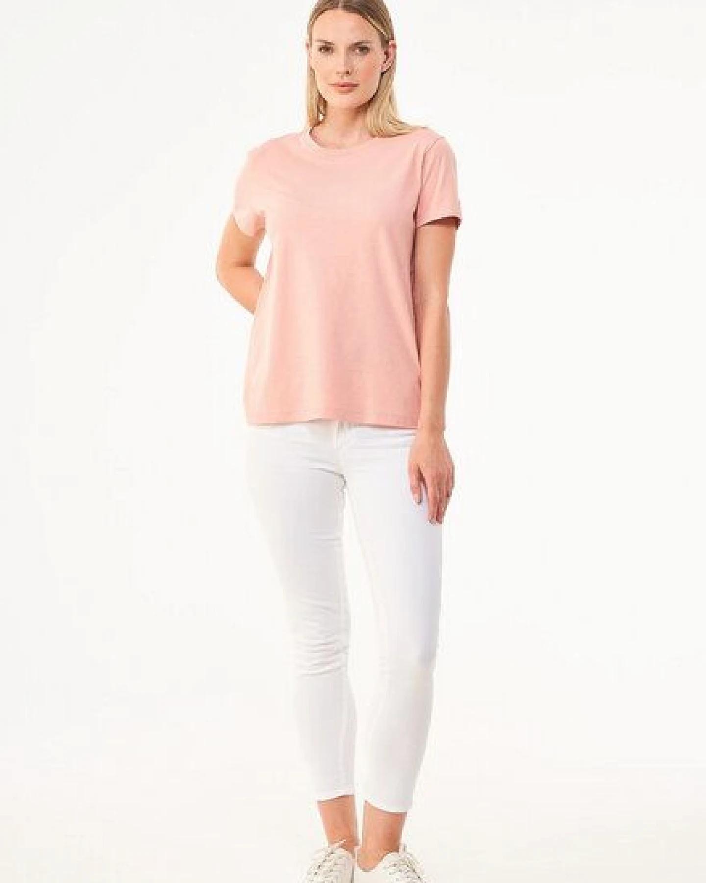ORGANICATION Damen Basic T-Shirt aus Bio-Baumwolle – Ansicht 2