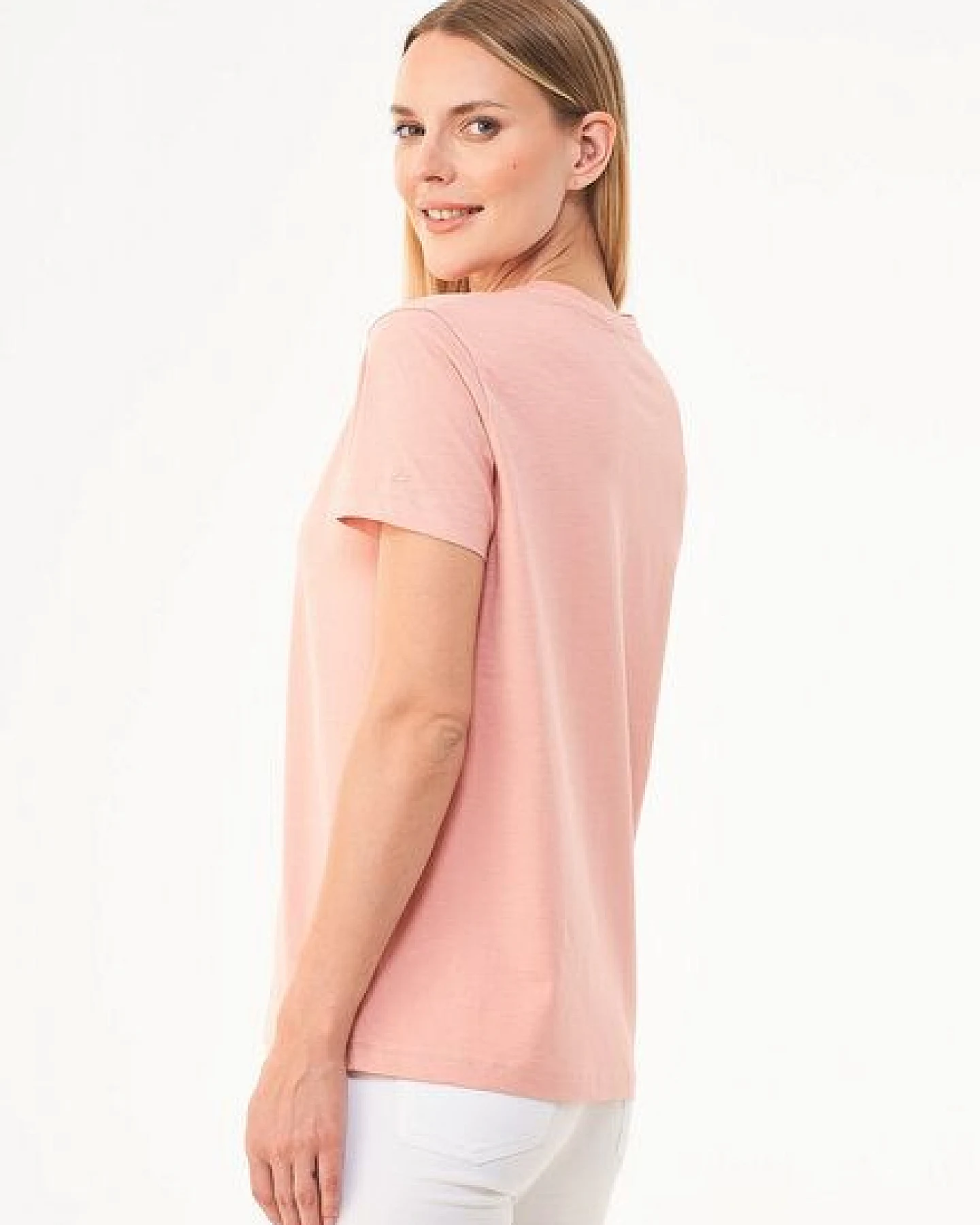 ORGANICATION Damen Basic T-Shirt aus Bio-Baumwolle – Ansicht 3