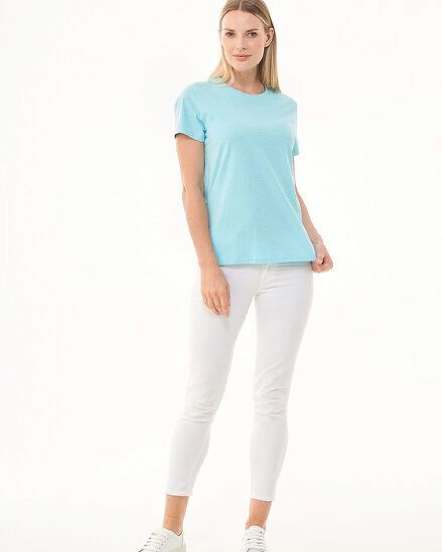 ORGANICATION Damen Basic T-Shirt aus Bio-Baumwolle – Ansicht 2
