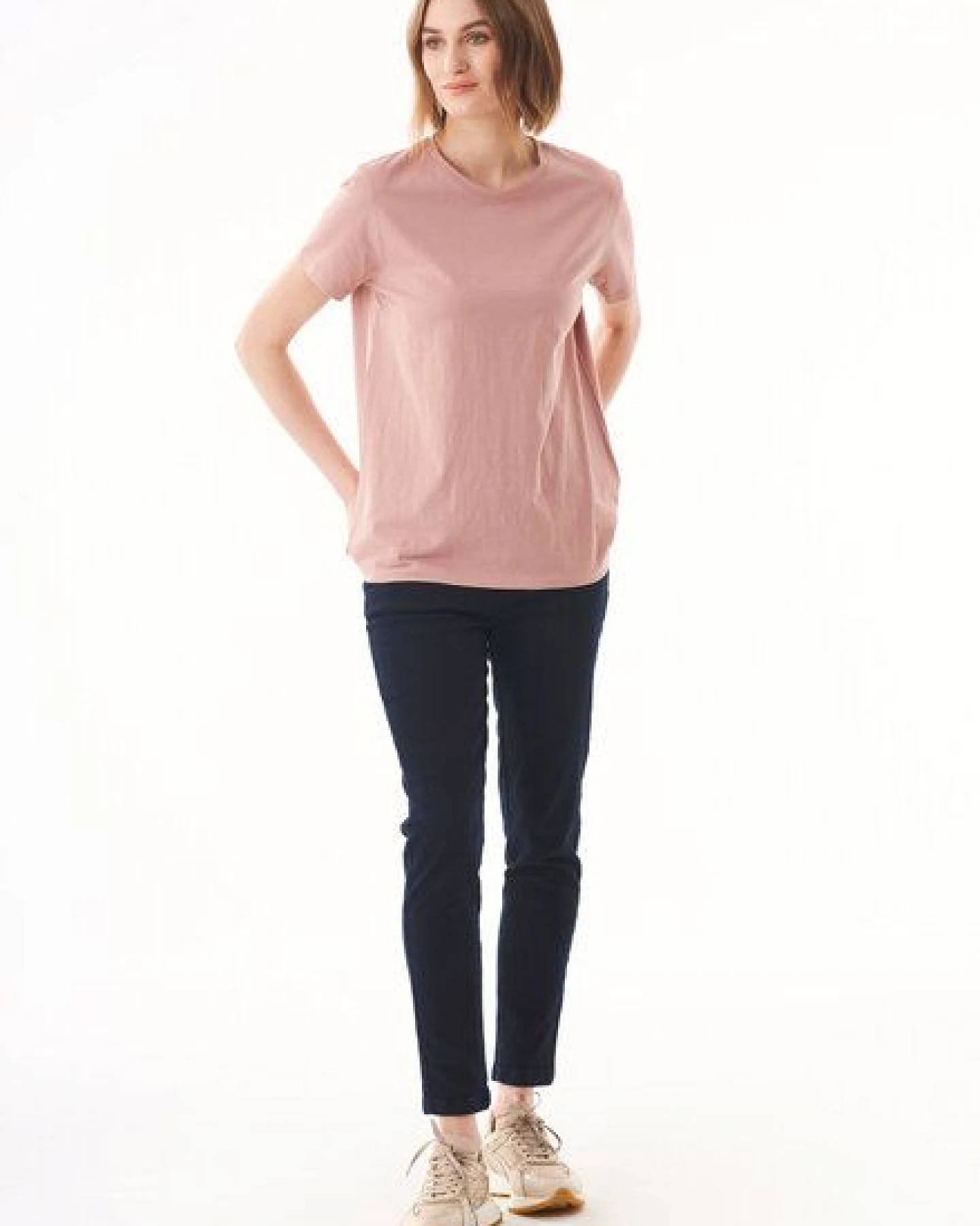 ORGANICATION Damen Basic T-Shirt aus Bio-Baumwolle – Ansicht 2
