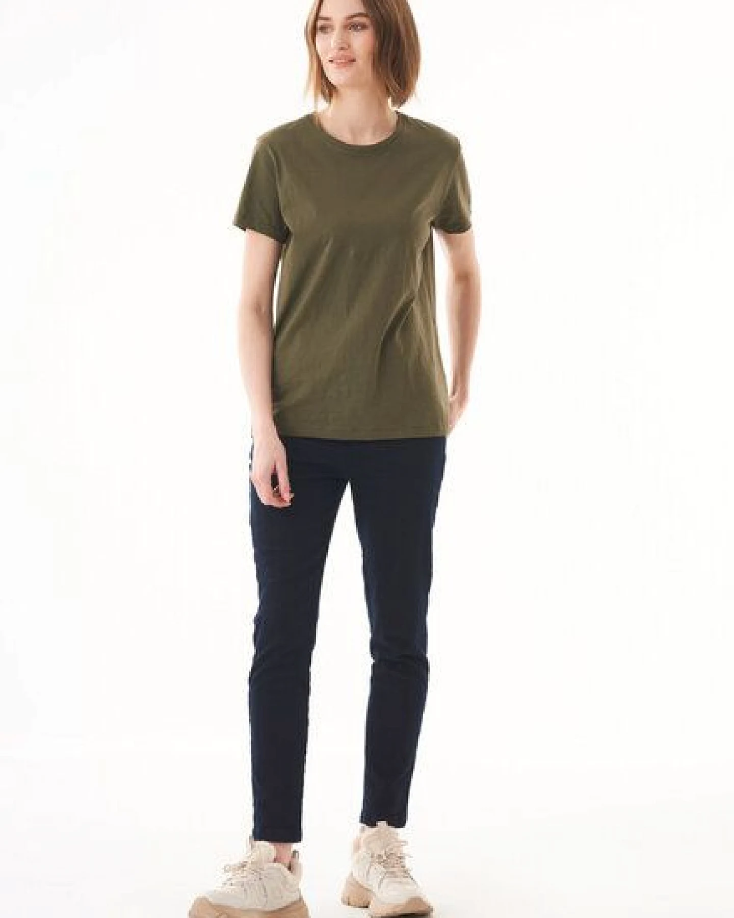 ORGANICATION Damen Basic T-Shirt aus Bio-Baumwolle – Ansicht 2