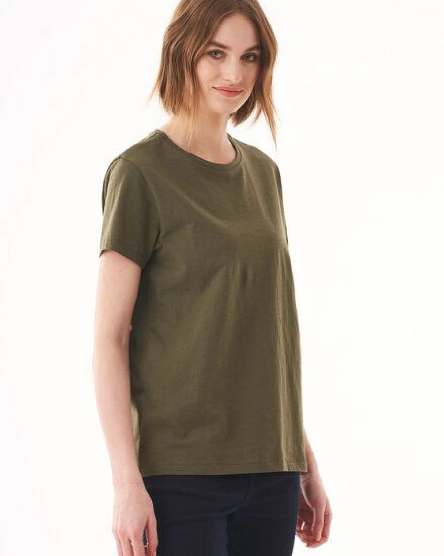 ORGANICATION Damen Basic T-Shirt aus Bio-Baumwolle – Ansicht 3