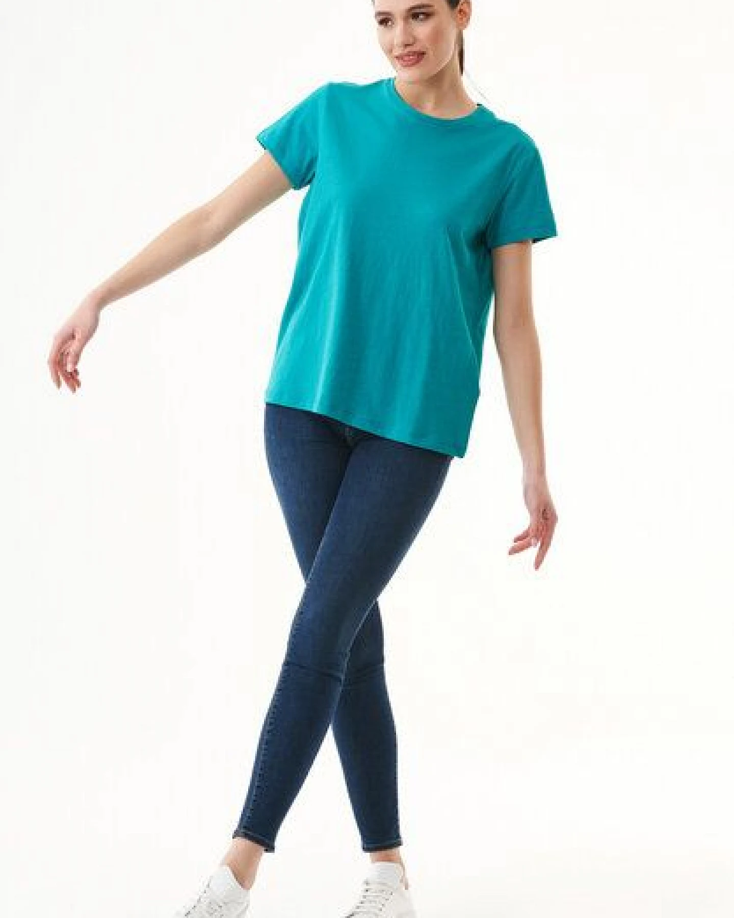 ORGANICATION Damen Basic T-Shirt aus Bio-Baumwolle – Ansicht 2