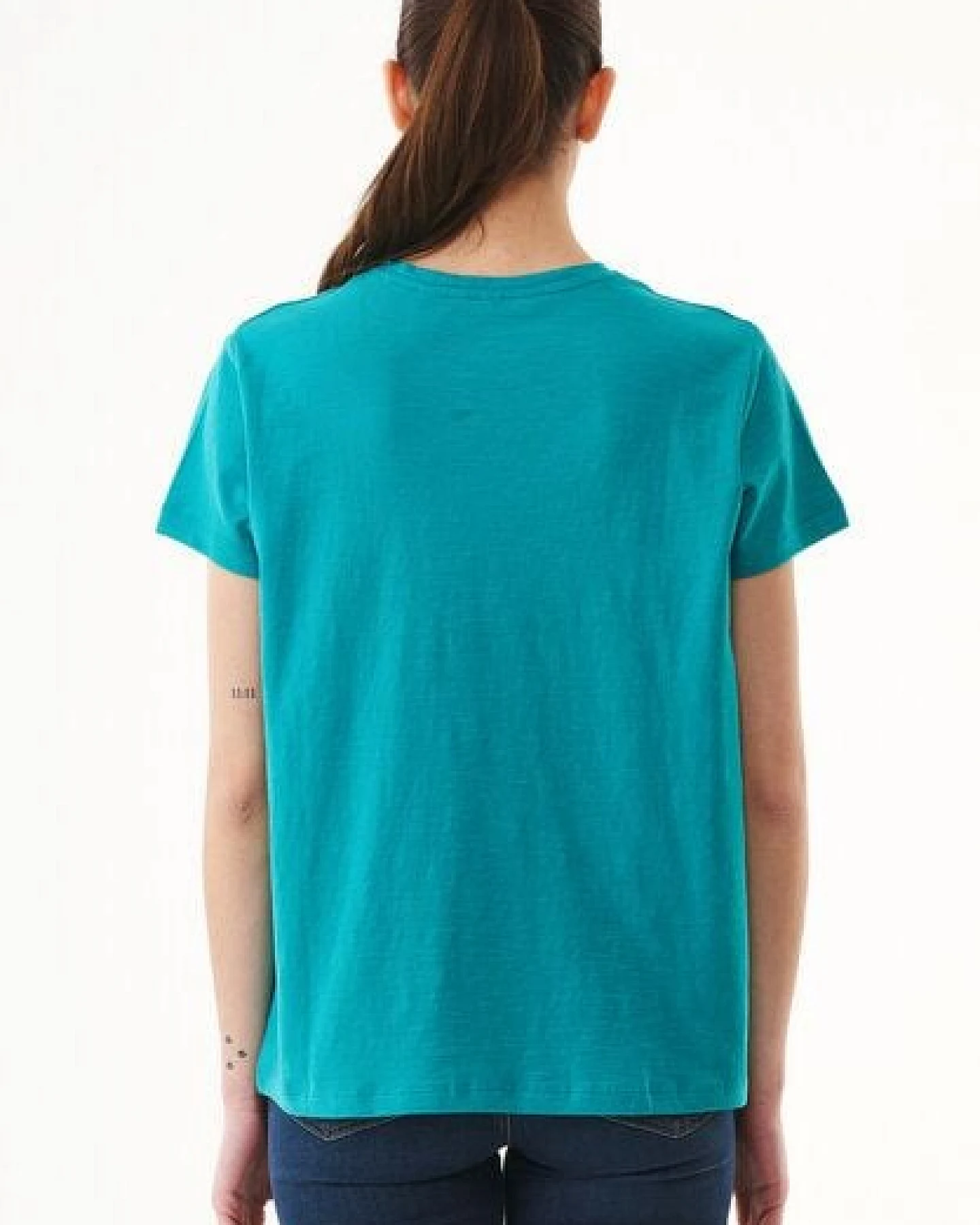 ORGANICATION Damen Basic T-Shirt aus Bio-Baumwolle – Ansicht 4