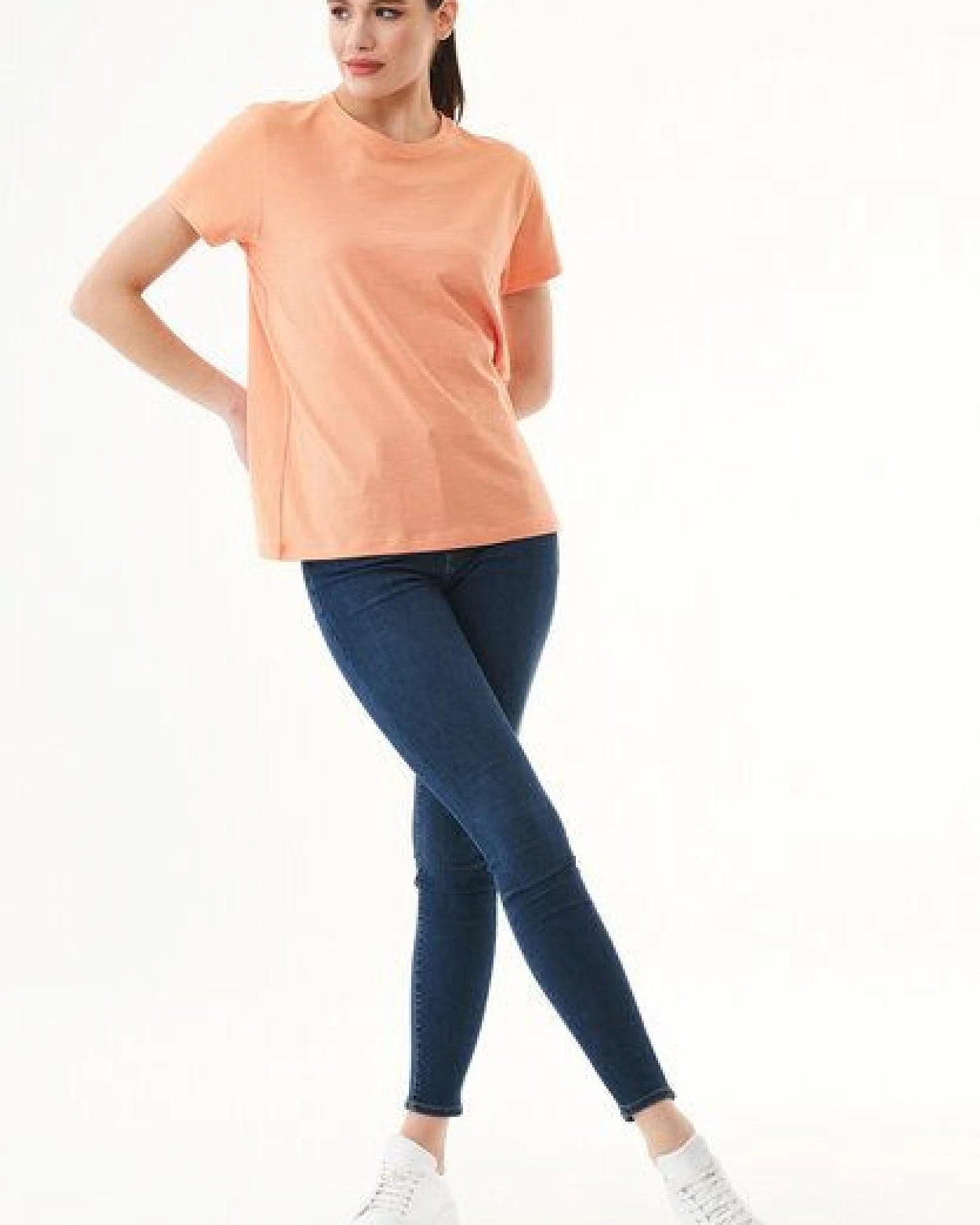 ORGANICATION Damen Basic T-Shirt aus Bio-Baumwolle – Ansicht 2