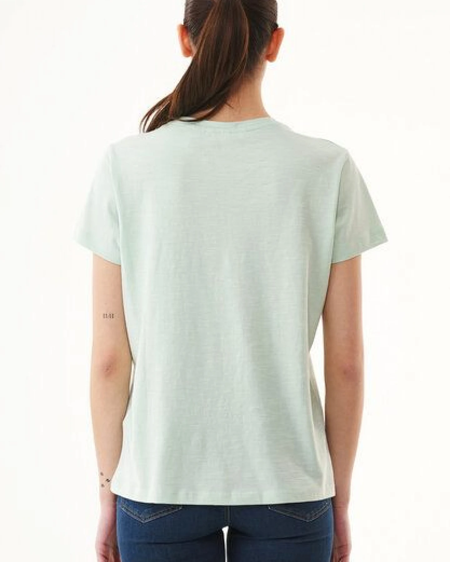 ORGANICATION Damen Basic T-Shirt aus Bio-Baumwolle – Ansicht 4