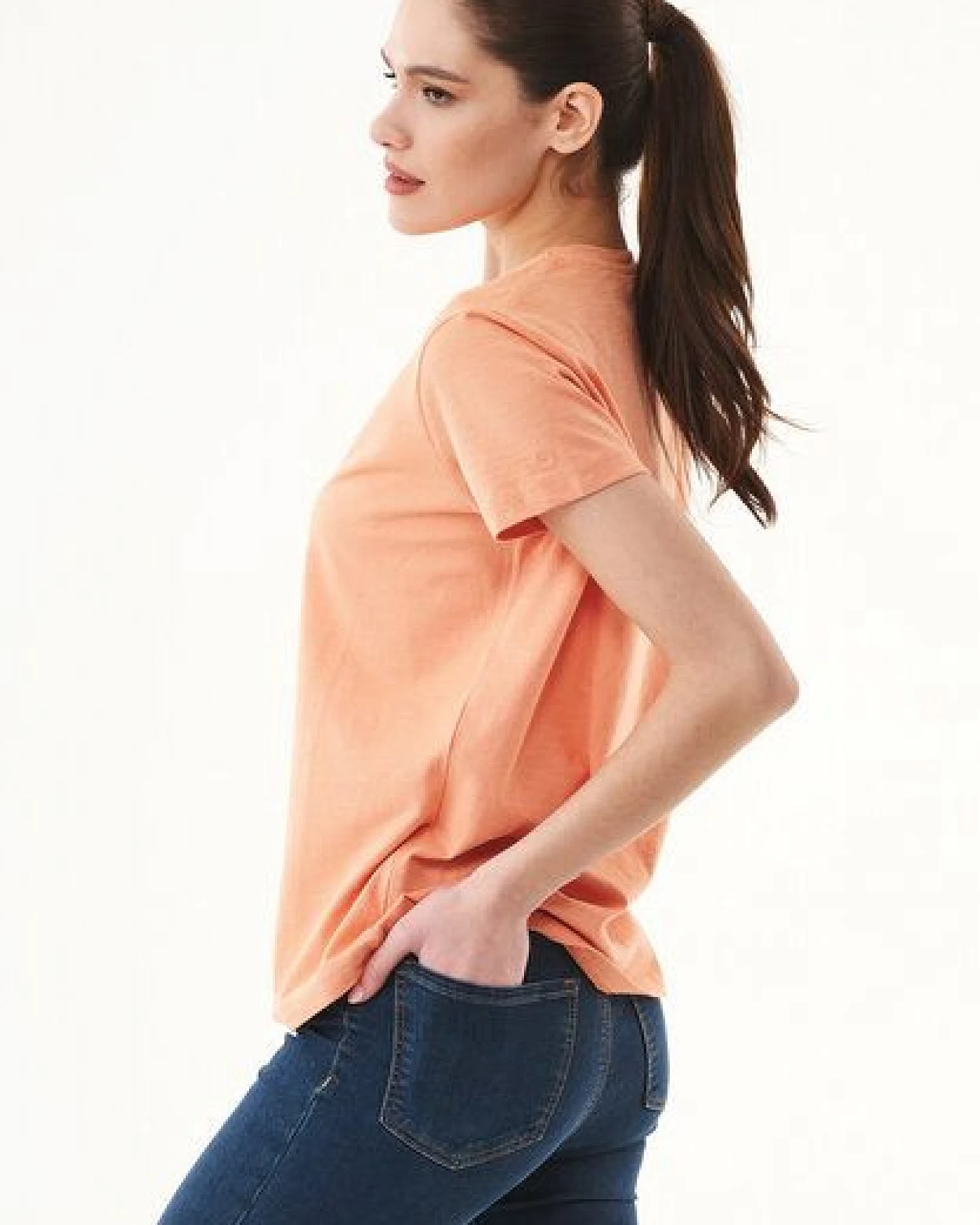 ORGANICATION Damen Basic T-Shirt aus Bio-Baumwolle – Ansicht 3