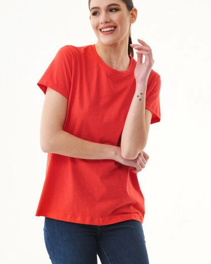 Produktseite: ORGANICATION Damen Basic T-Shirt aus Bio-Baumwolle