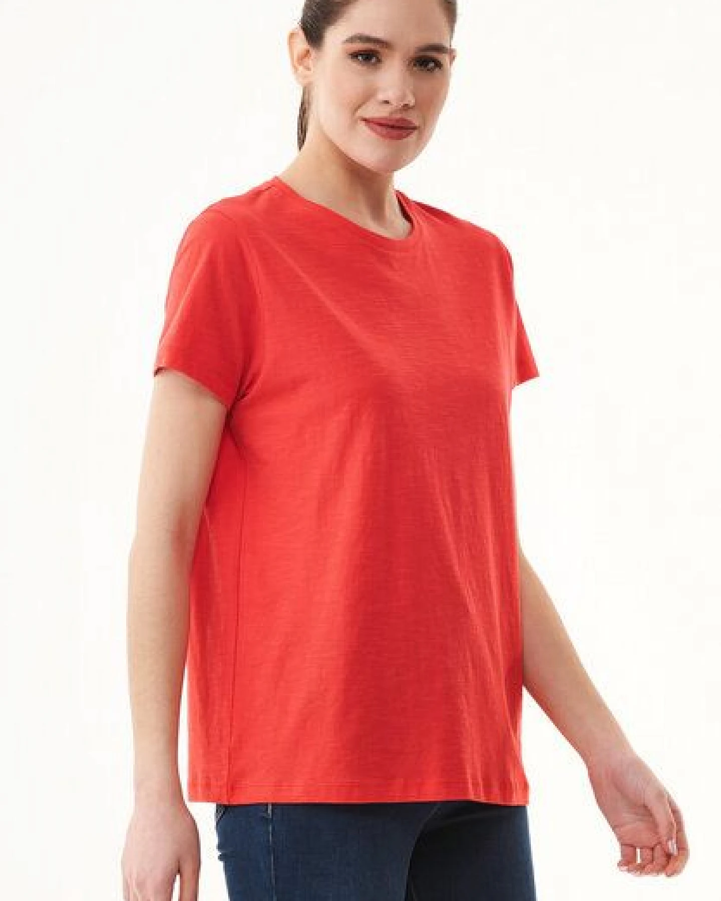 ORGANICATION Damen Basic T-Shirt aus Bio-Baumwolle – Ansicht 3
