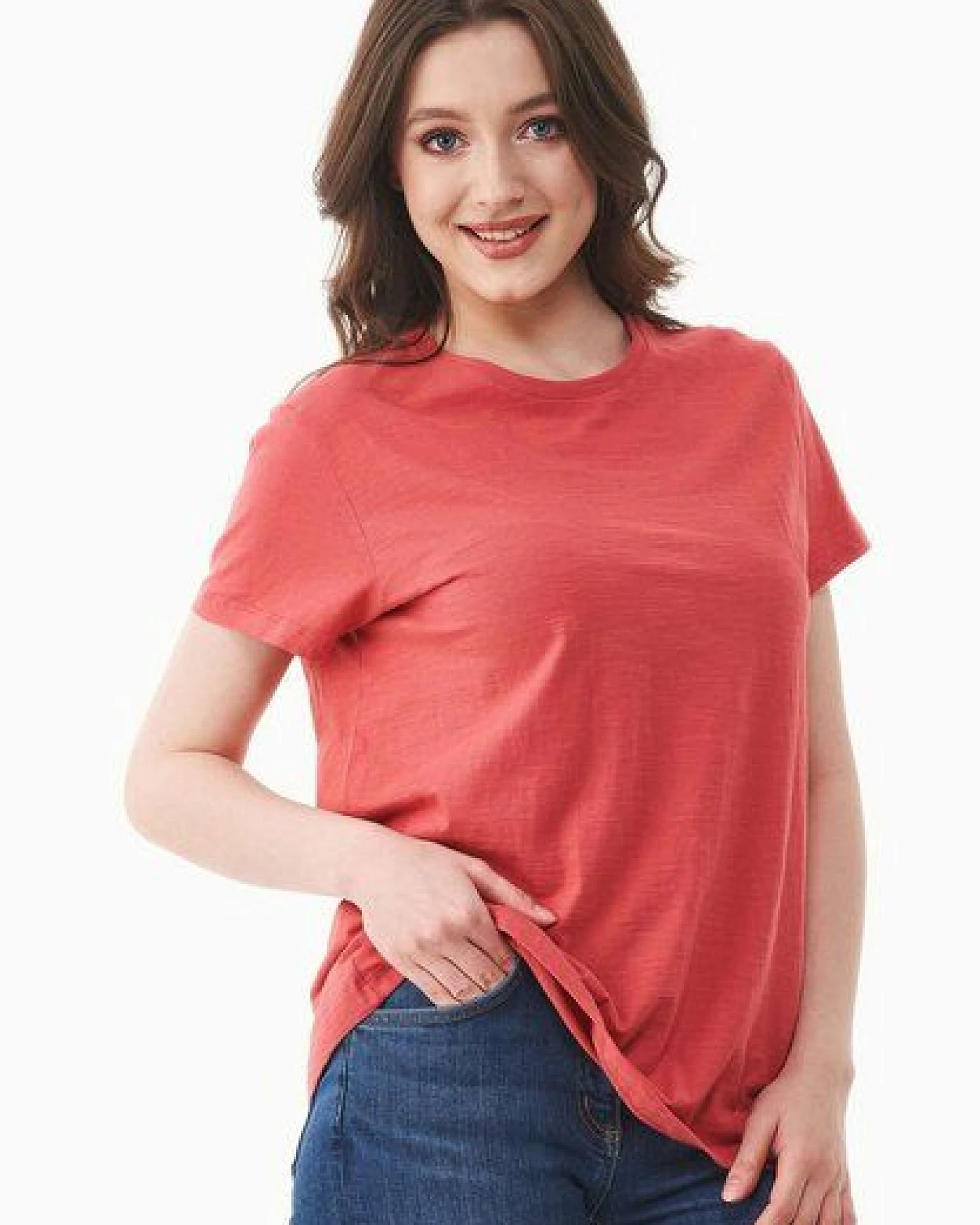 ORGANICATION Damen Basic T-Shirt aus Bio-Baumwolle – Ansicht 3
