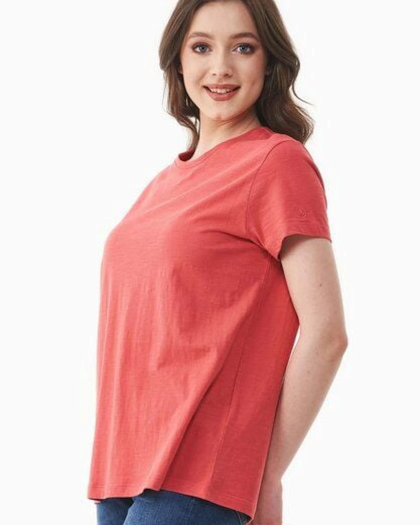 ORGANICATION Damen Basic T-Shirt aus Bio-Baumwolle – Ansicht 4
