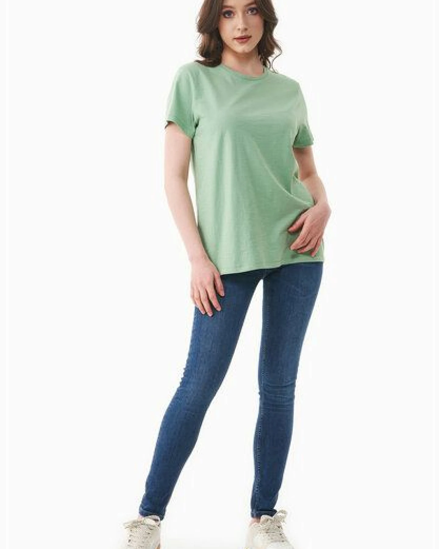 ORGANICATION Damen Basic T-Shirt aus Bio-Baumwolle – Ansicht 2