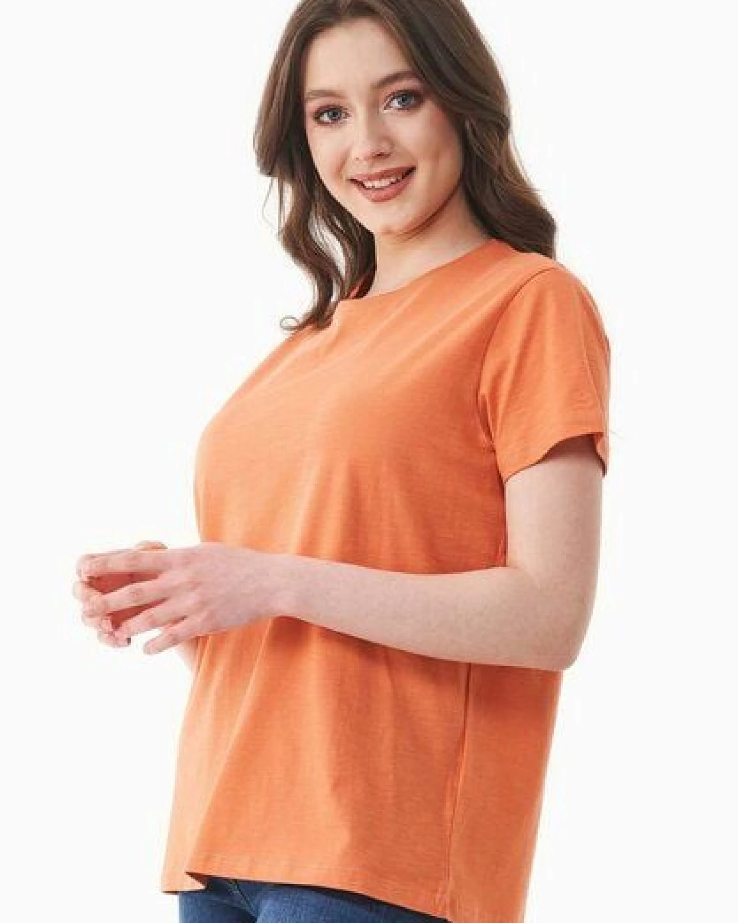 ORGANICATION Damen Basic T-Shirt aus Bio-Baumwolle – Ansicht 4