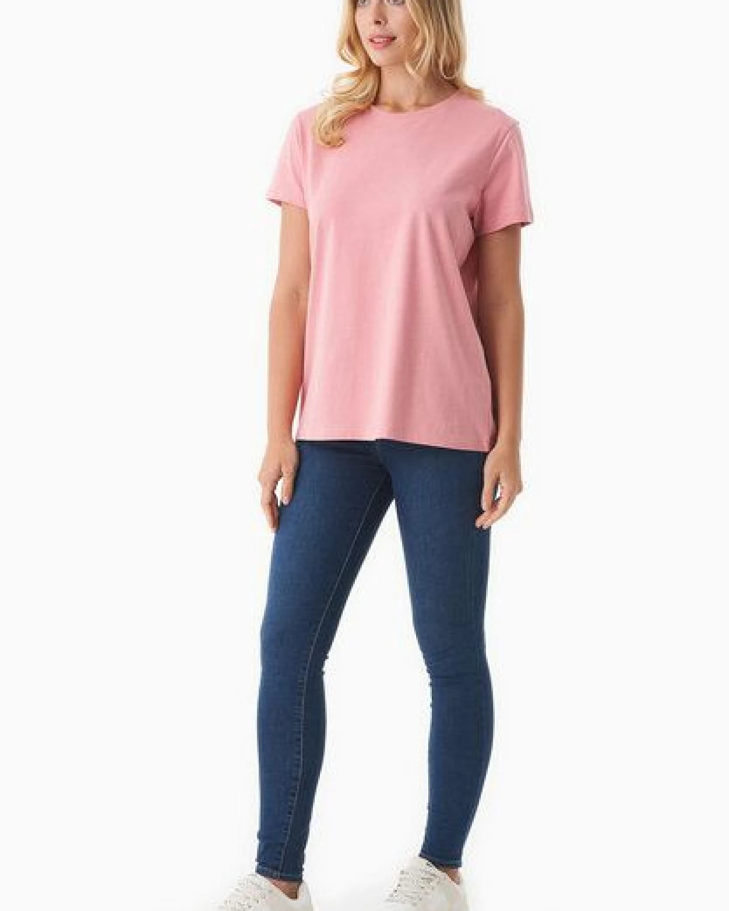 ORGANICATION Damen Basic T-Shirt aus Bio-Baumwolle – Ansicht 2