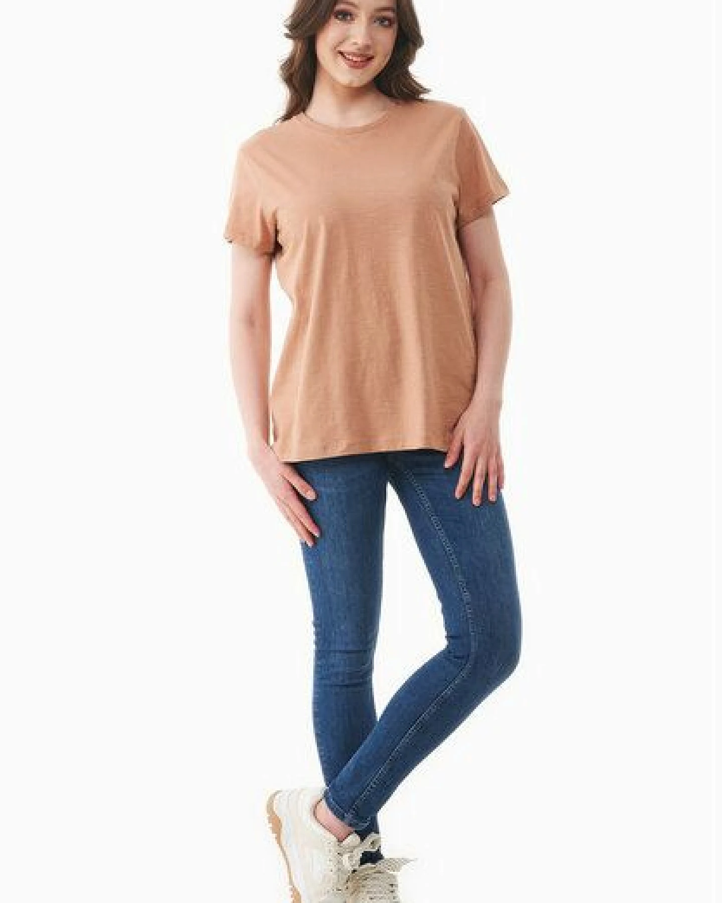 ORGANICATION Damen Basic T-Shirt aus Bio-Baumwolle – Ansicht 2