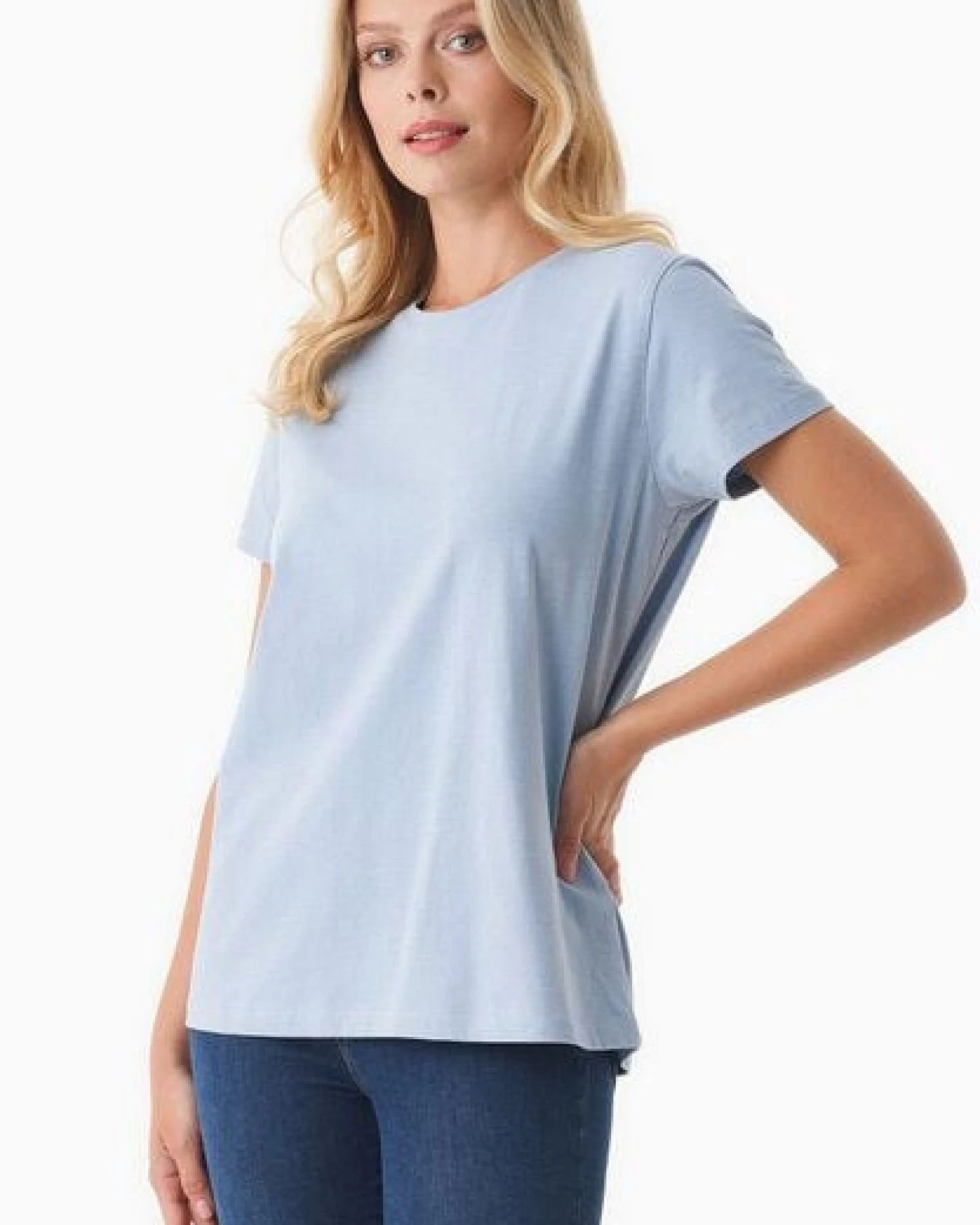 ORGANICATION Damen Basic T-Shirt aus Bio-Baumwolle – Ansicht 4