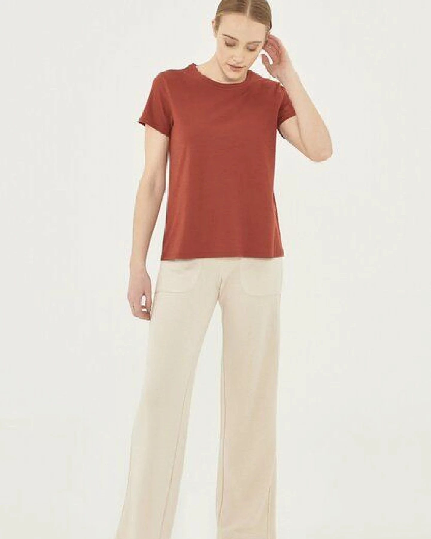 ORGANICATION Damen Basic T-Shirt aus Bio-Baumwolle – Ansicht 2