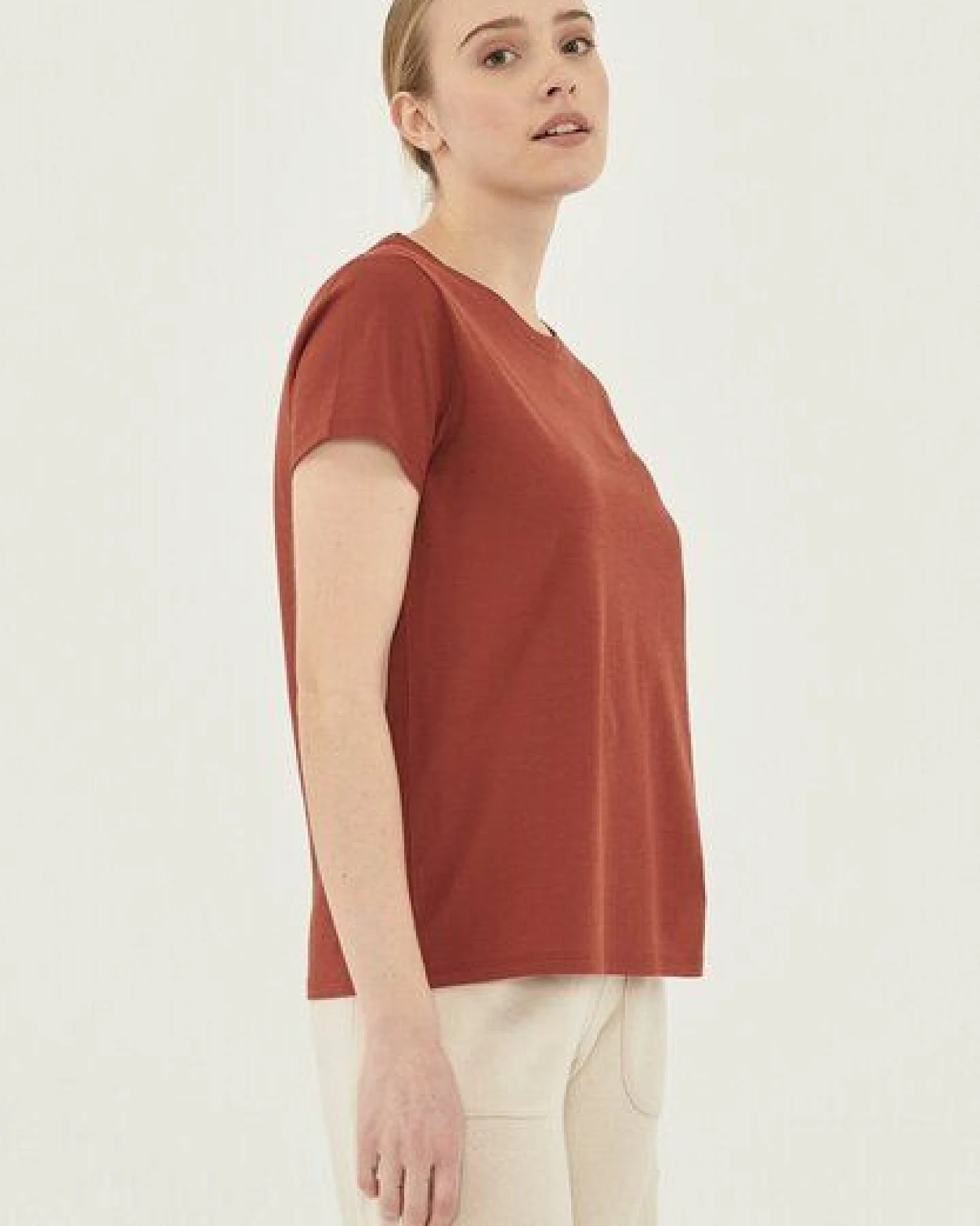 ORGANICATION Damen Basic T-Shirt aus Bio-Baumwolle – Ansicht 3