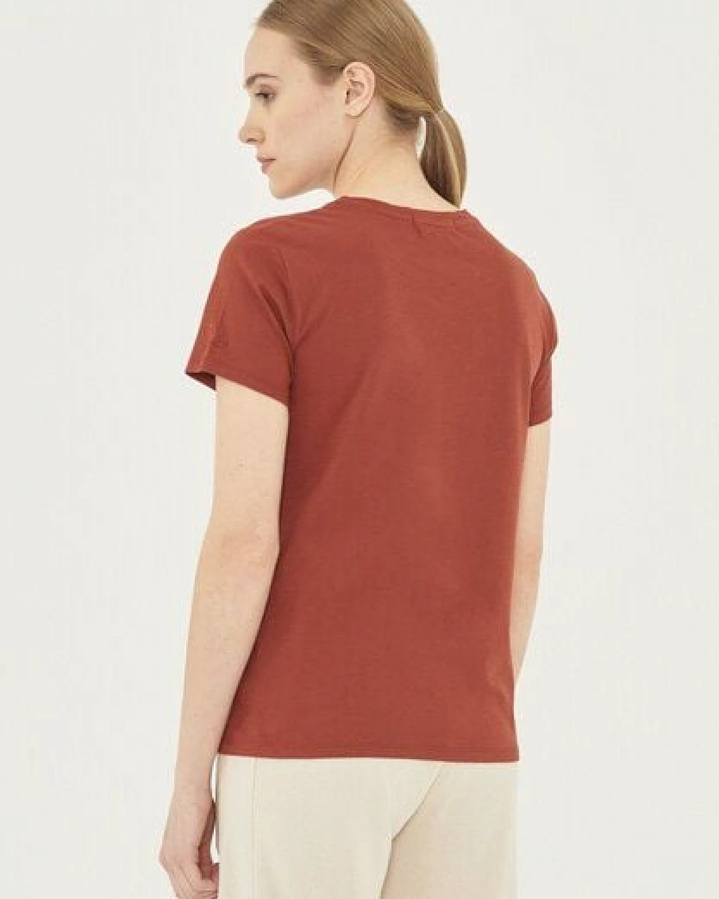 ORGANICATION Damen Basic T-Shirt aus Bio-Baumwolle – Ansicht 4
