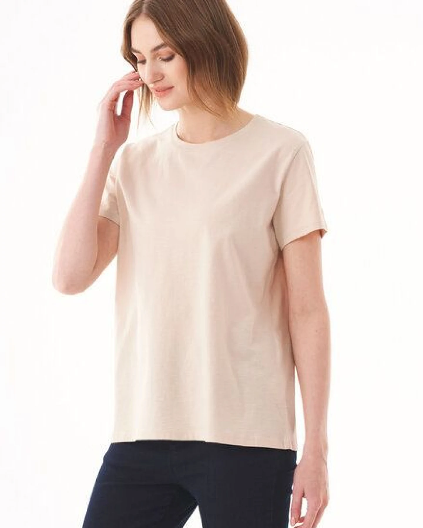 ORGANICATION Damen Basic T-Shirt aus Bio-Baumwolle – Ansicht 3