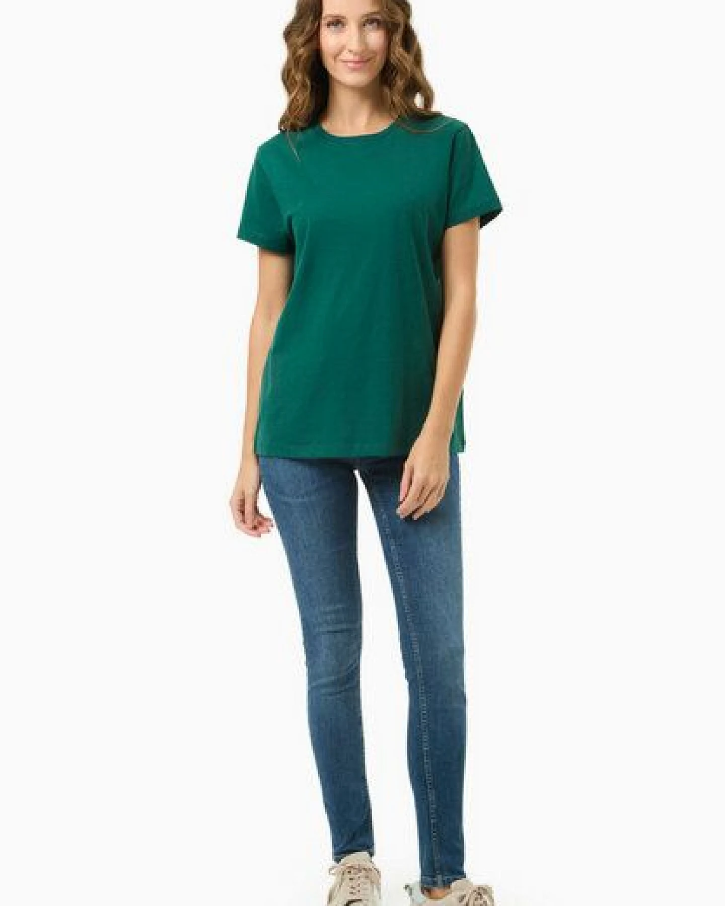 ORGANICATION Damen Basic T-Shirt aus Bio-Baumwolle – Ansicht 2