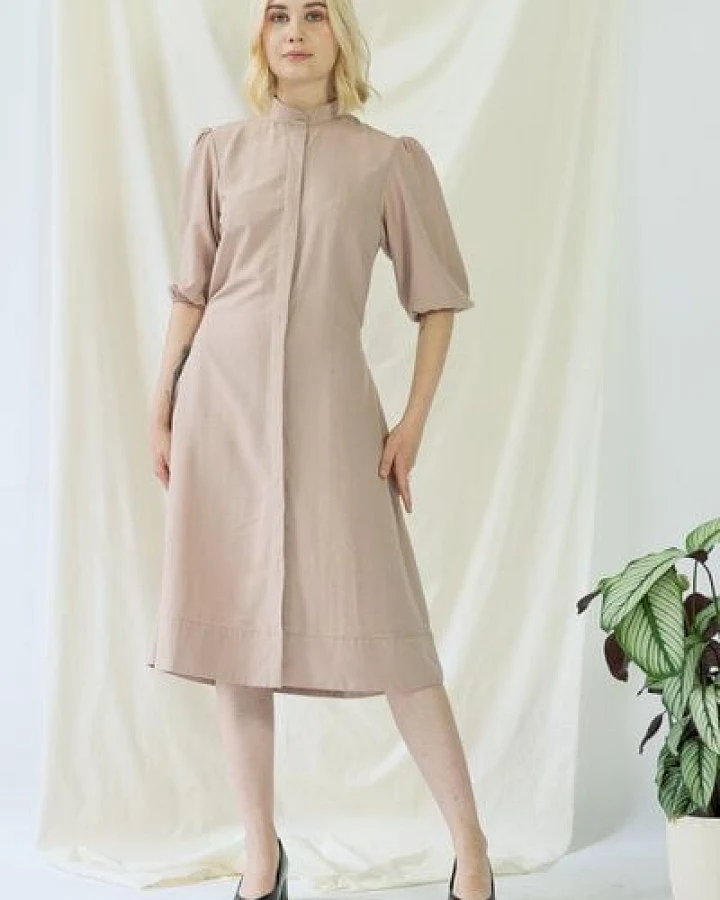 AYANI Melanie Hemdkleid mit Ballonärmeln