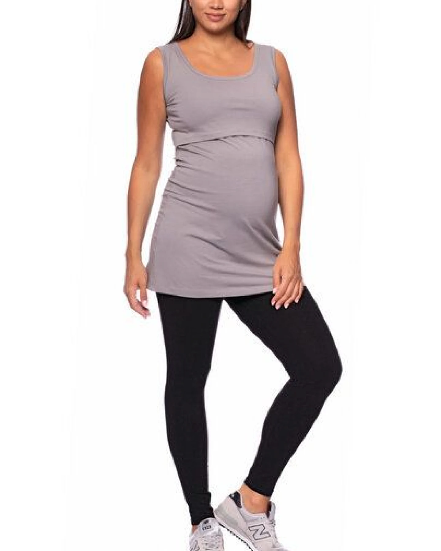 Milchshake 107 BASIC Umstands- und Stilltop extra lang aus Bio Baumwolle – Ansicht 2
