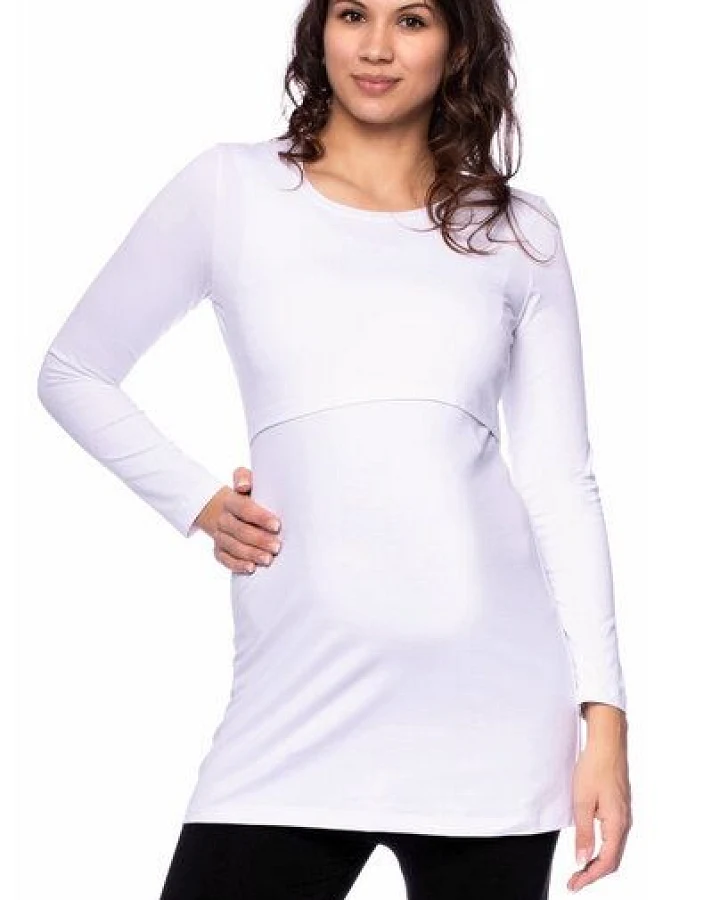Milchshake 107 BASIC Langarm Umstands- und Stillshirt aus Bio Baumwolle