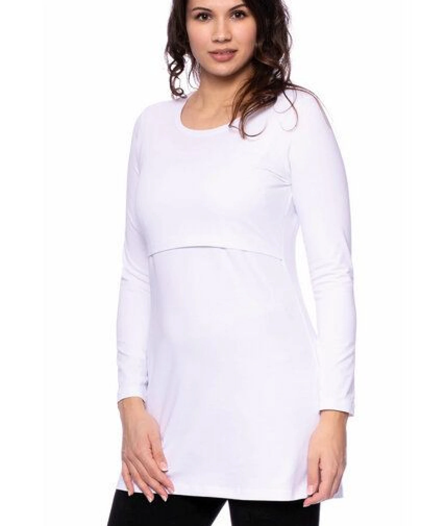 Milchshake 107 BASIC Langarm Umstands- und Stillshirt aus Bio Baumwolle – Ansicht 2