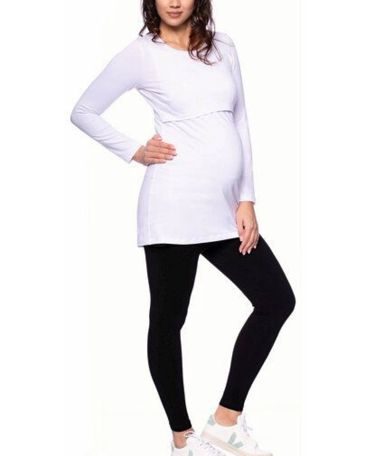Milchshake 107 BASIC Langarm Umstands- und Stillshirt aus Bio Baumwolle – Ansicht 3