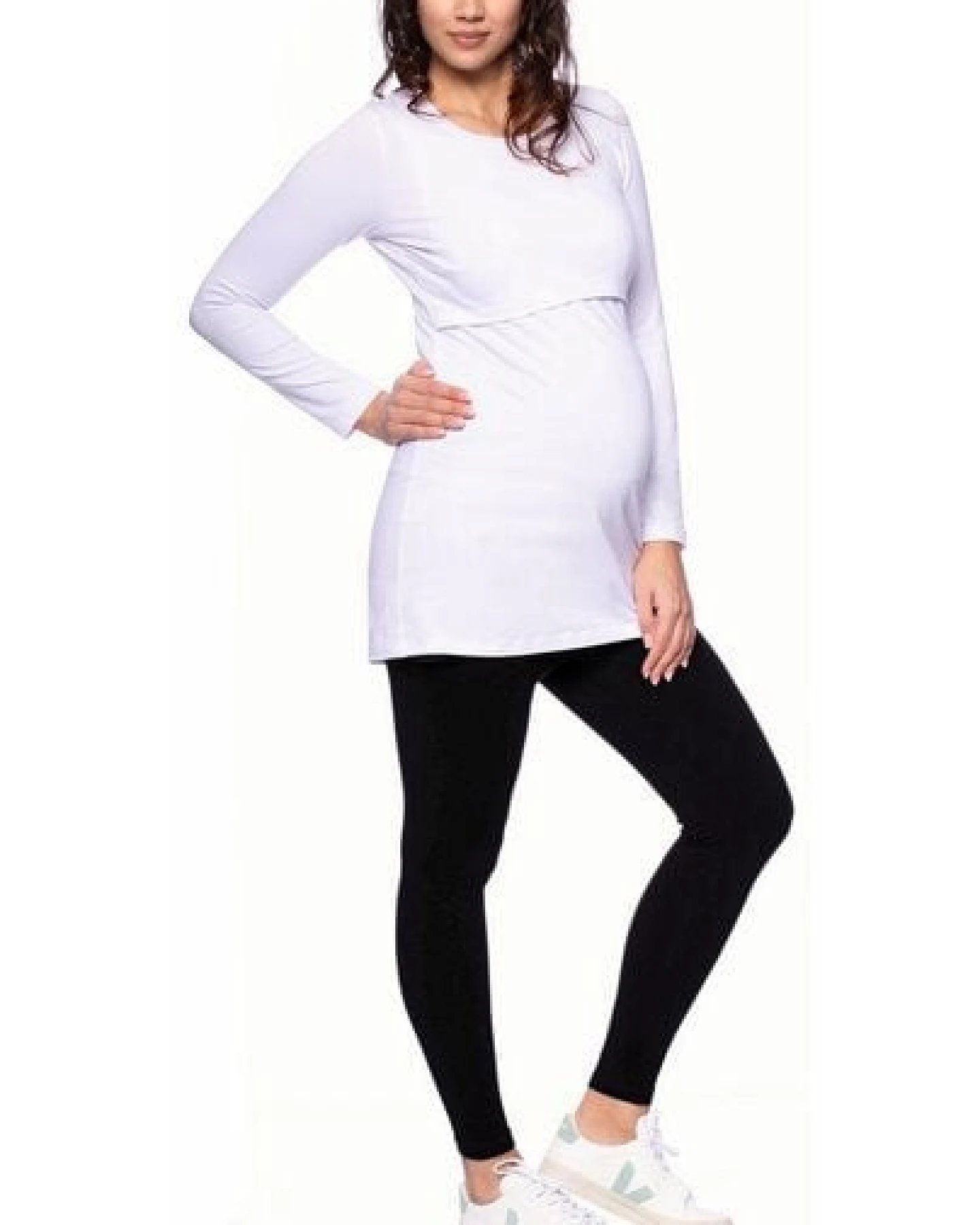 Milchshake 107 BASIC Langarm Umstands- und Stillshirt aus Bio Baumwolle – Ansicht 3