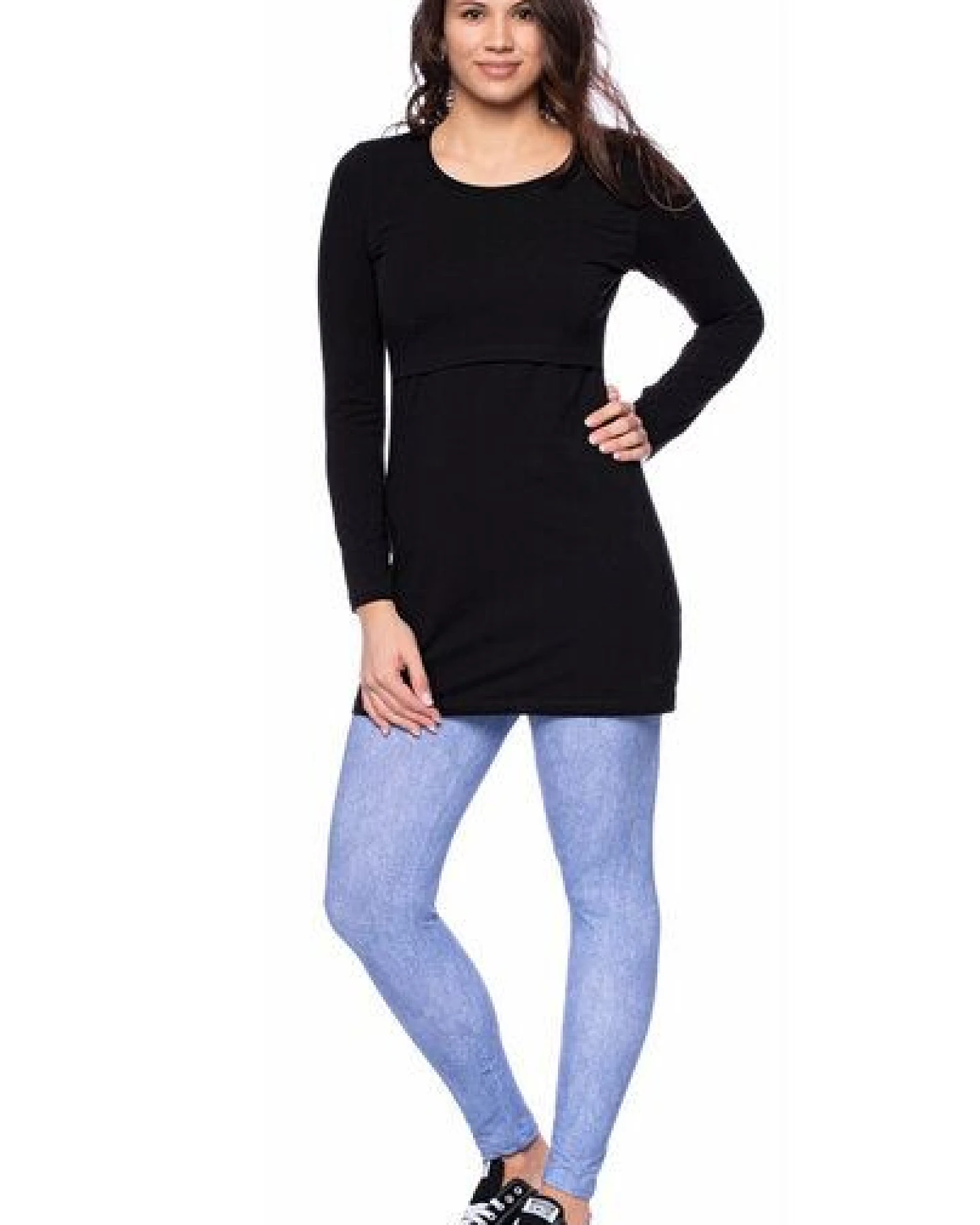 Milchshake 107 BASIC Langarm Umstands- und Stillshirt aus Bio Baumwolle – Ansicht 2