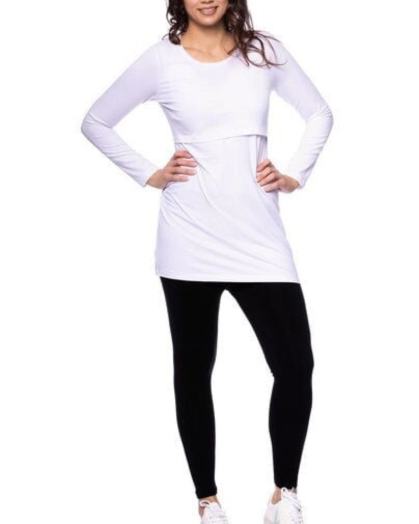 Milchshake 107 BASIC Langarm Umstands- und Stillshirt aus Bio Baumwolle – Ansicht 4